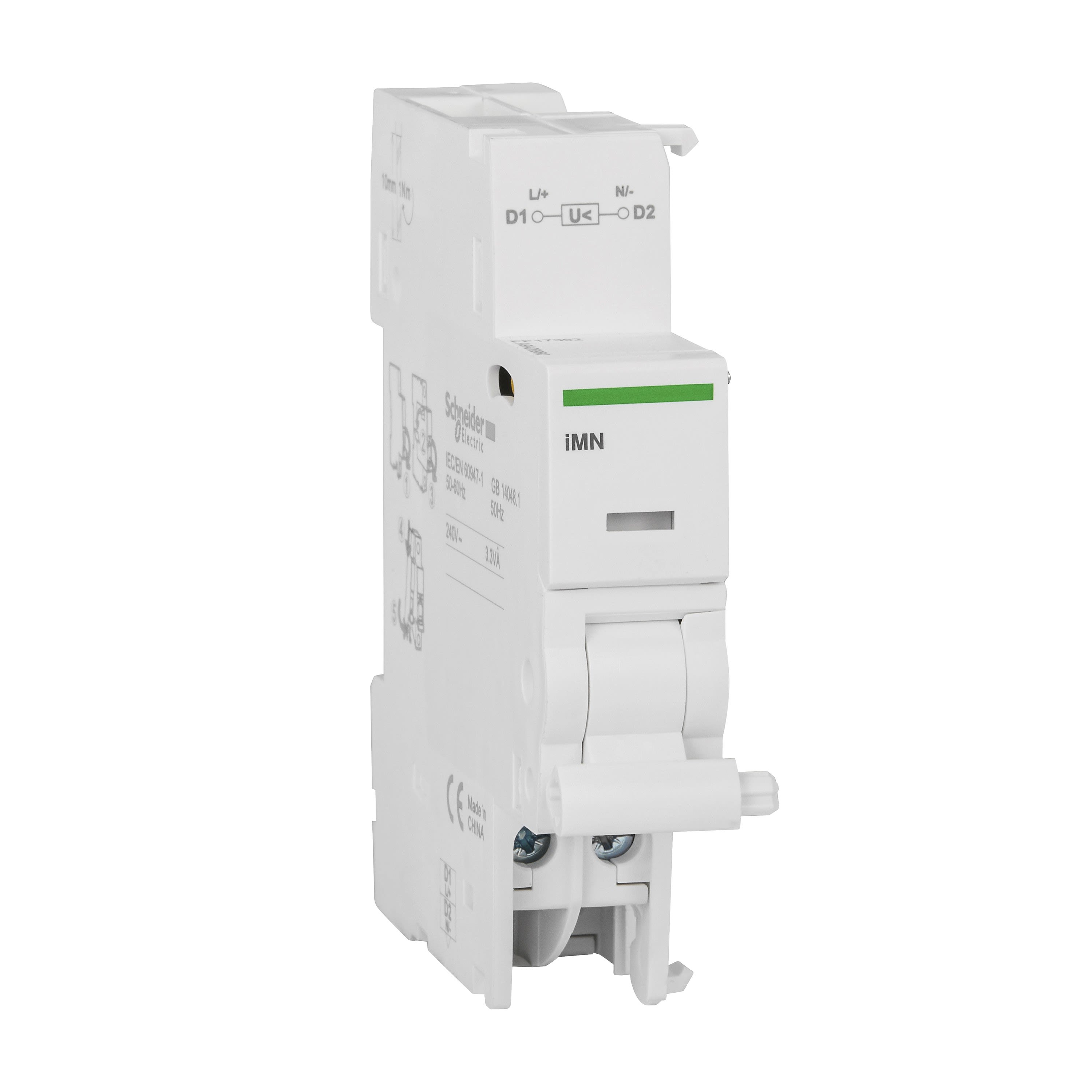Schneider Electric - Reconditionné - Acti9 iMN déclench. à minimum de tension instantanée 220-240VCA