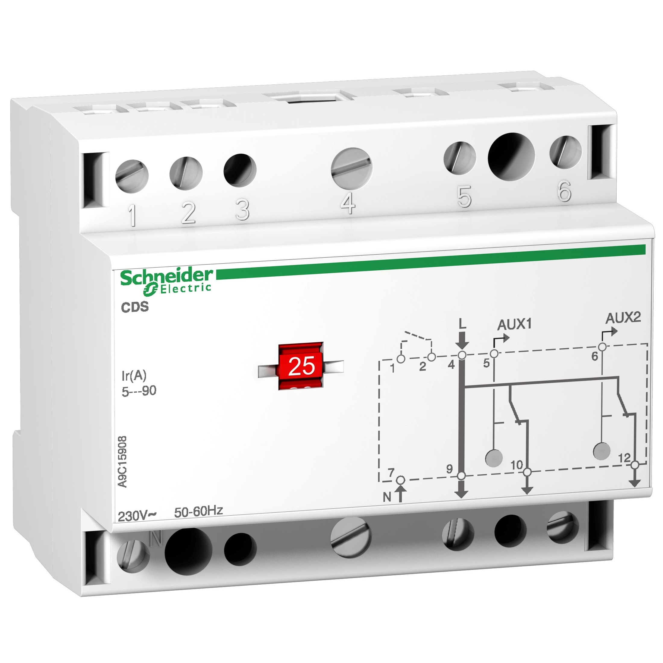 Schneider Electric - Reconditionné - Acti9 CDSs - délesteur mono 2 voies - 230Vca