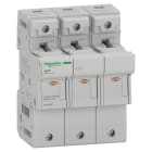 Schneider Electric - Reconditionné - ACTI9 SBI - porte-fusible - 3P - 50A - pour fusible 14x51mm