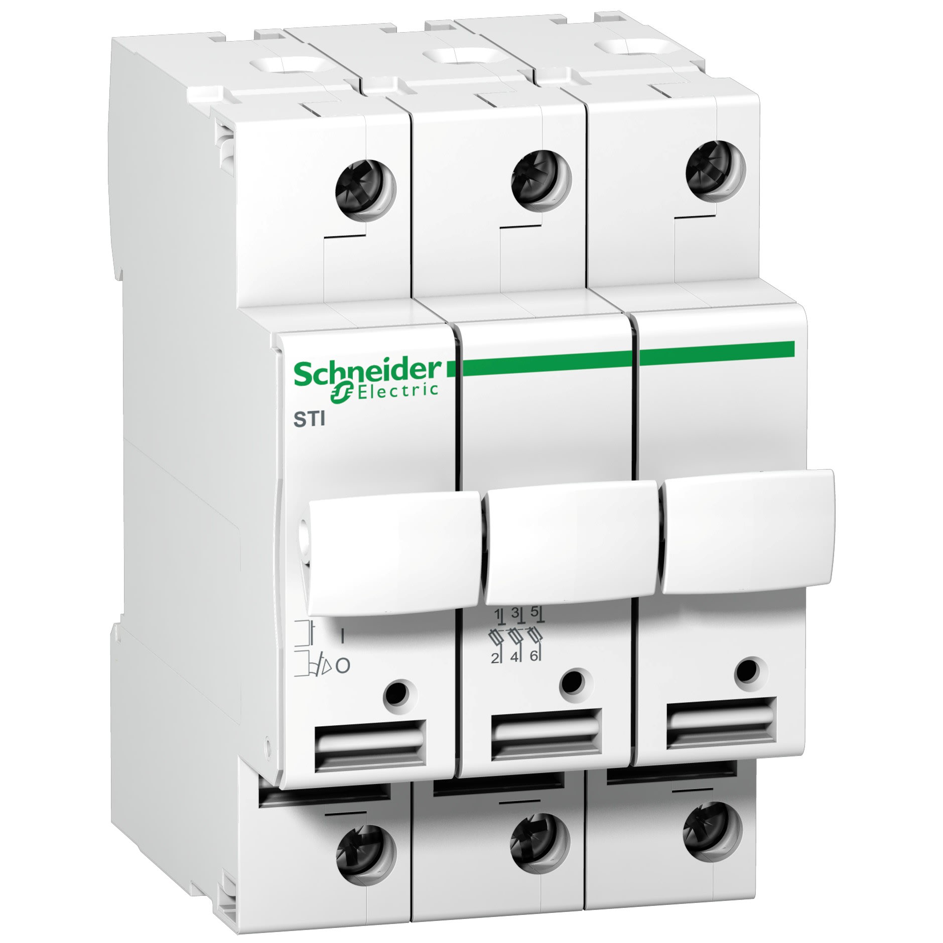 Schneider Electric - Reconditionné - Acti9 STI - Sect fusible à tiroir - 3P - 25A - fusible 10.3x38mm