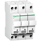Schneider Electric - Reconditionné - Acti9 STI - Sect fusible à tiroir - 3P+N - 25A-fusible 10.3x38mm