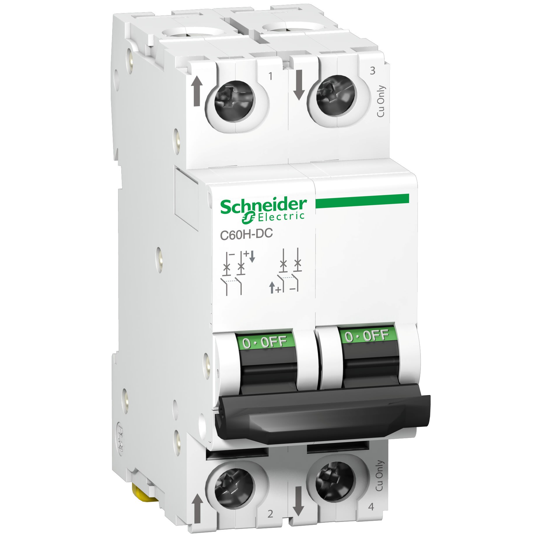 Schneider Electric - Reconditionné - Acti9 C60H-DC - Disjoncteur modulaire - 2P - 10A - C curve