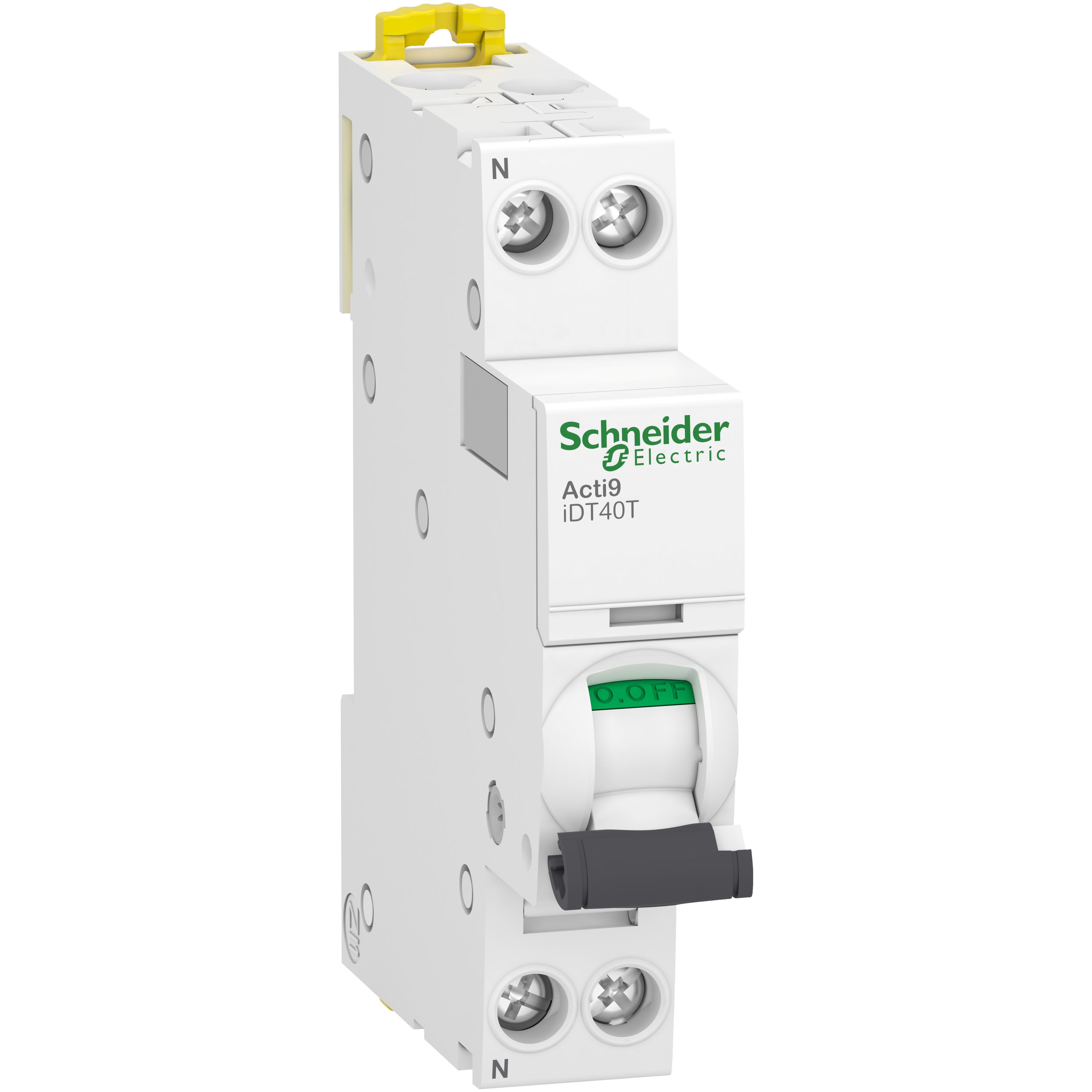Schneider Electric - Reconditionné - Acti9 iDT40T - Disj. modulaire 1P+N - 16A - Courbe C- 4500A/6kA