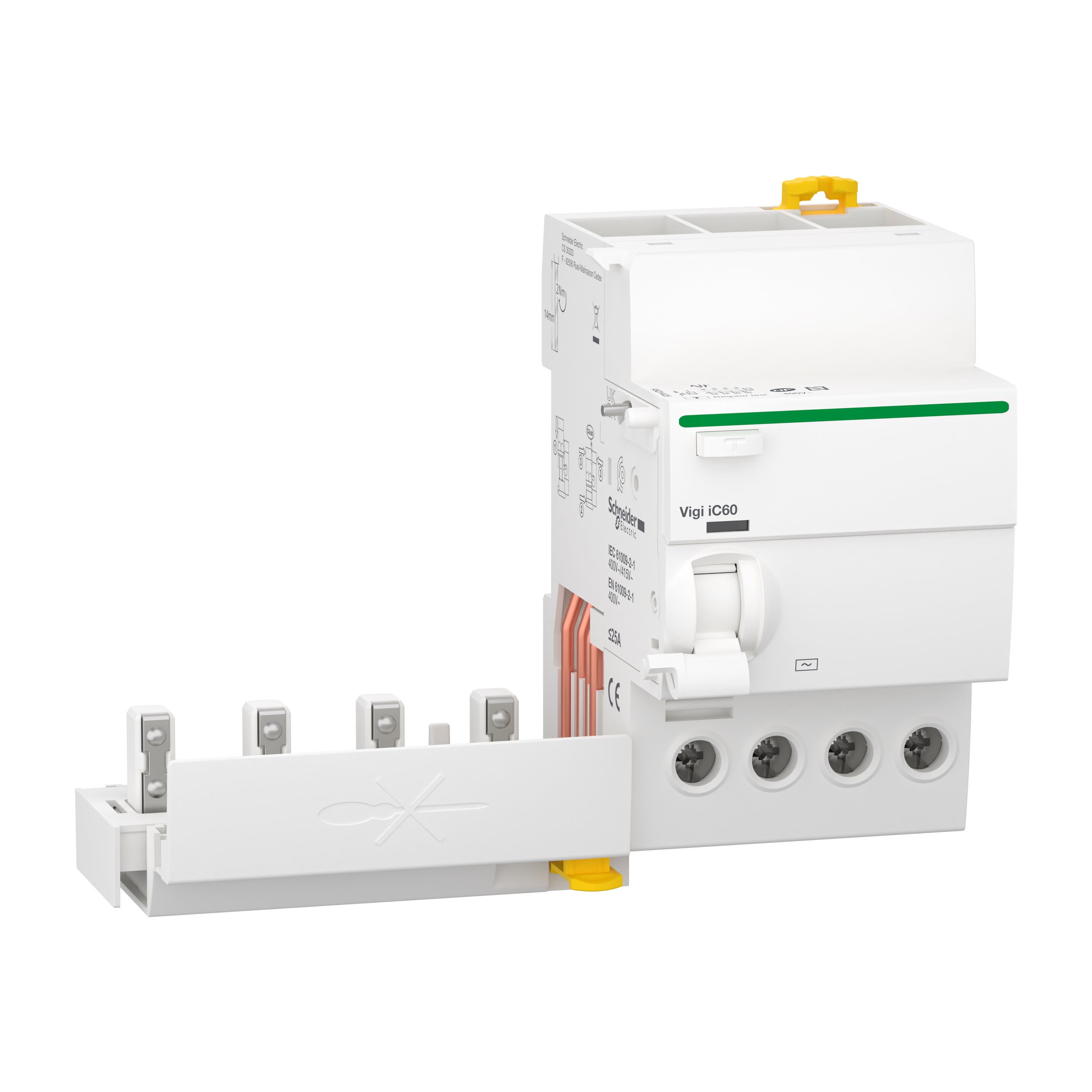 Schneider Electric - Reconditionné - Acti9 Vigi iC60 - Bloc diff - 4P 25A 300mA -230Vca à 400Vca - AC