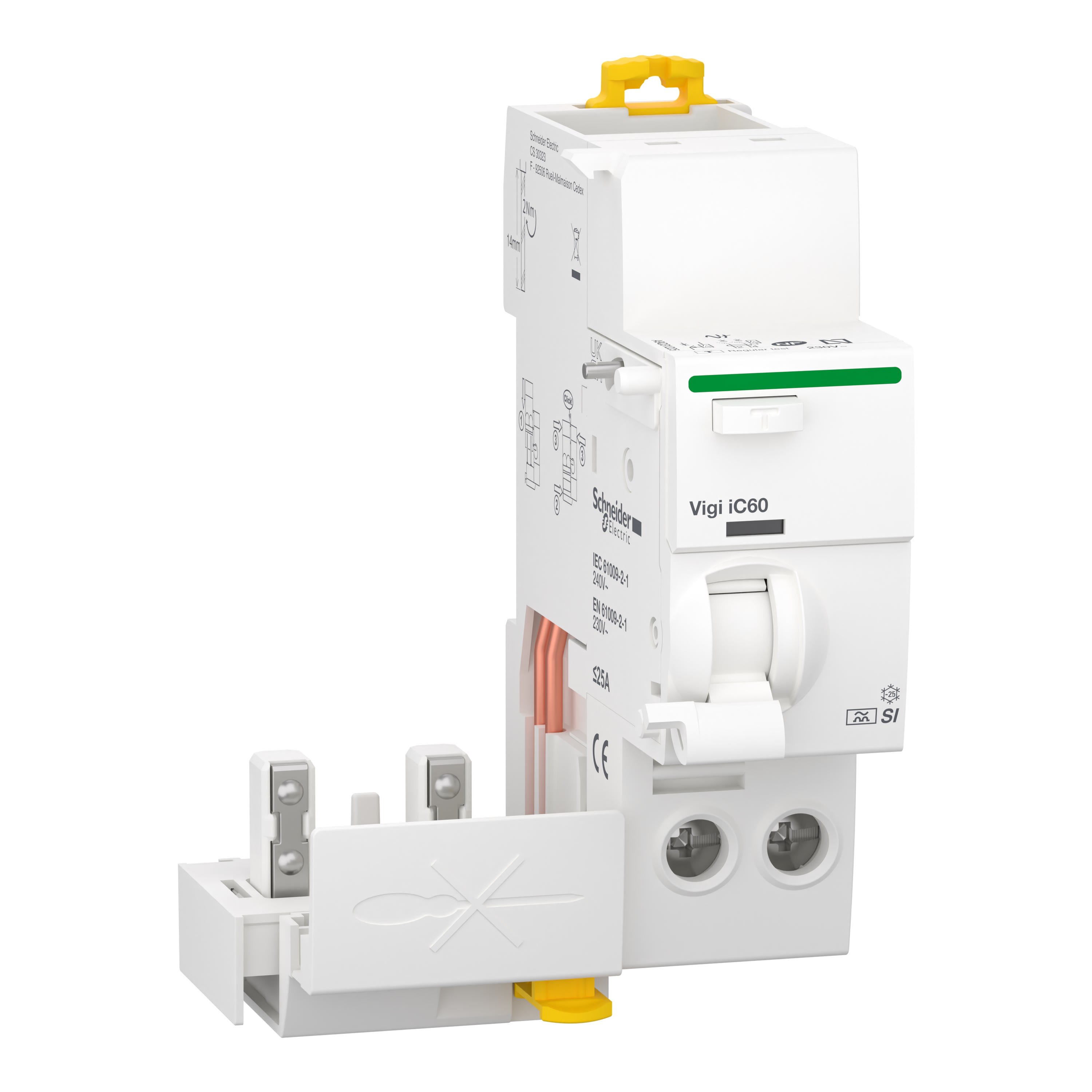Schneider Electric - Reconditionné - Acti9 Vigi iC60 - Bloc diff. 230Vca (Ph/N) -2P- 25A - 30mA - Asi