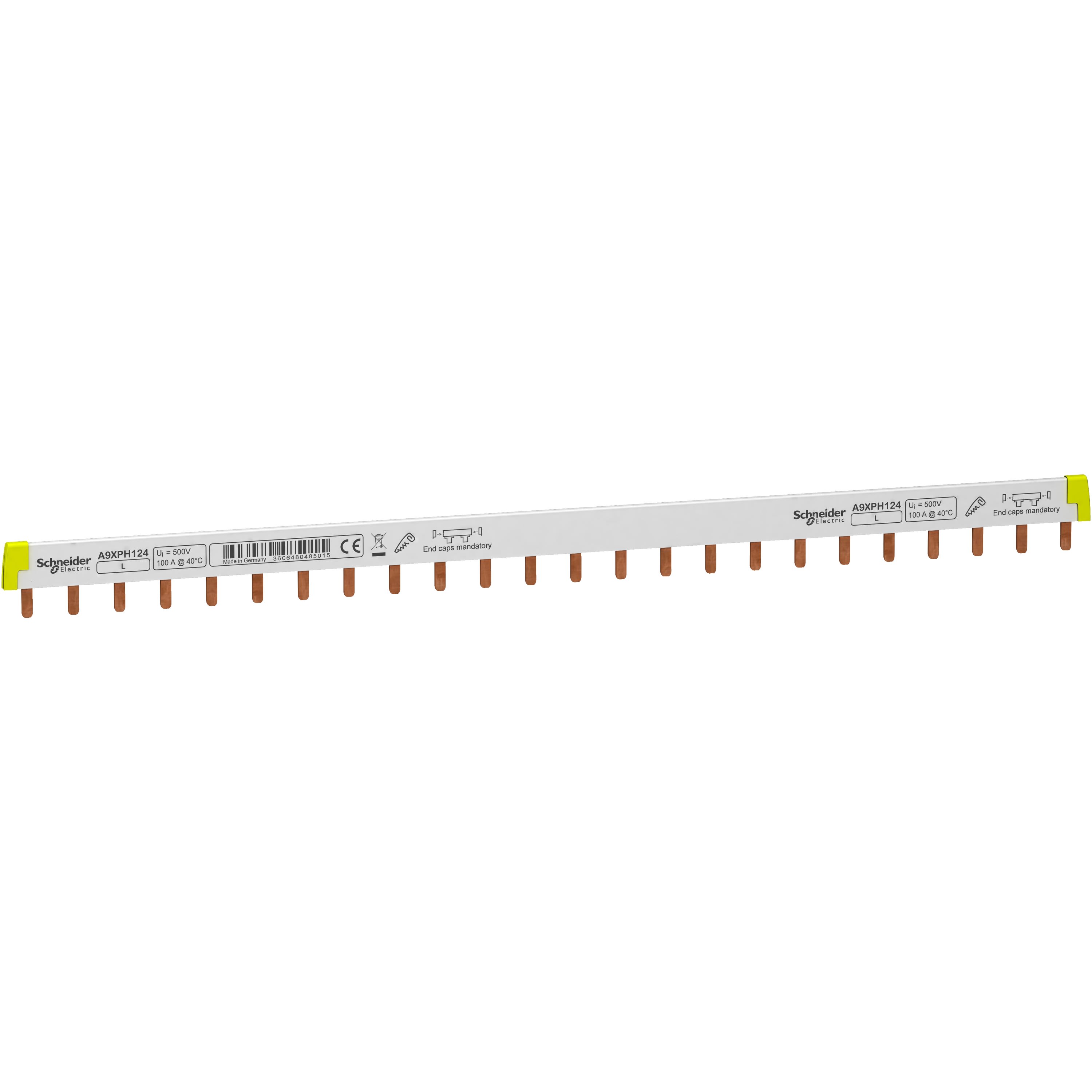 Schneider Electric - Reconditionné - Acti9 iC60 - peigne à dents - 1P - 100A - 24 modules de 18mm