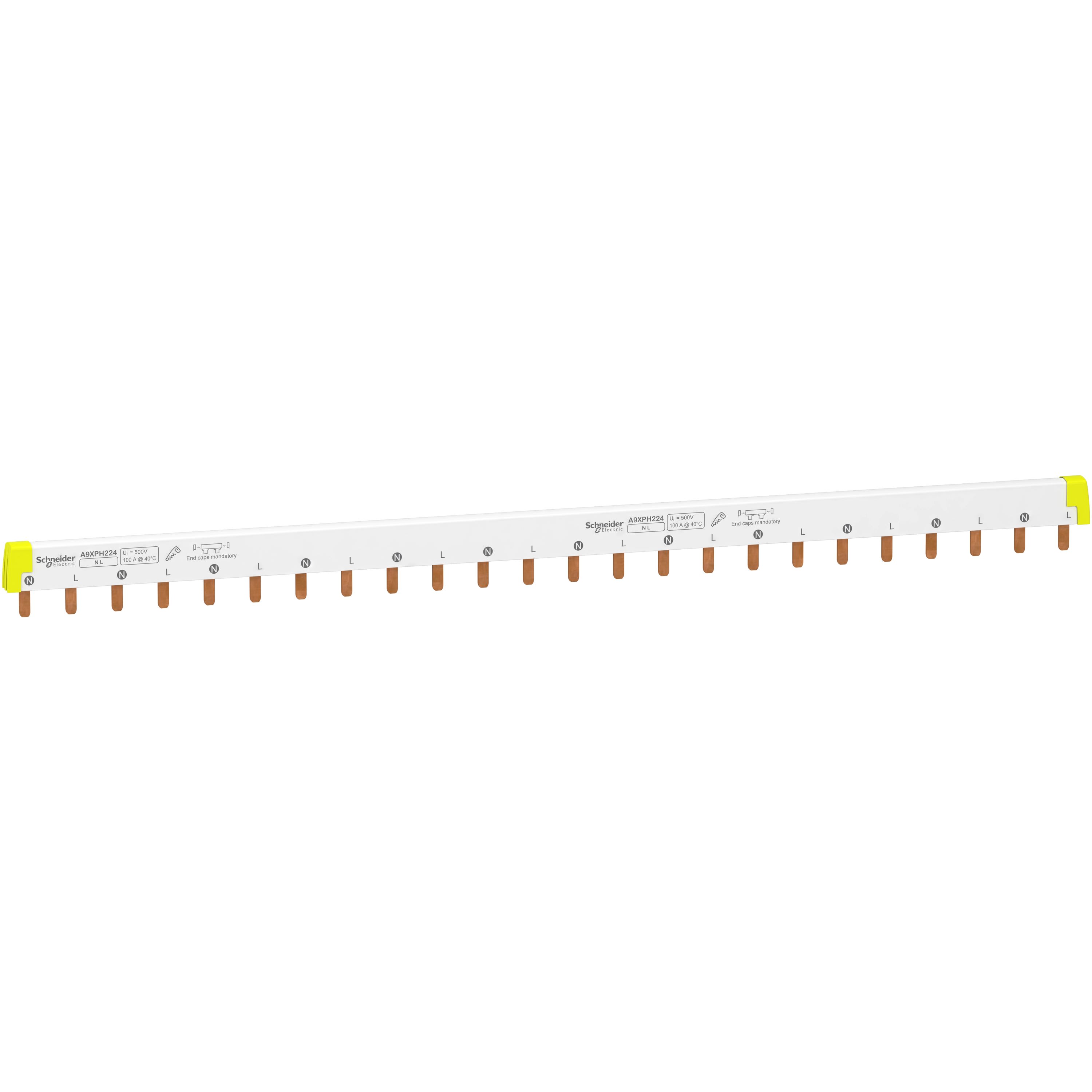 Schneider Electric - Reconditionné - Acti9 iC60 - peigne à dents - 2P - 100A - 24 modules de 18mm