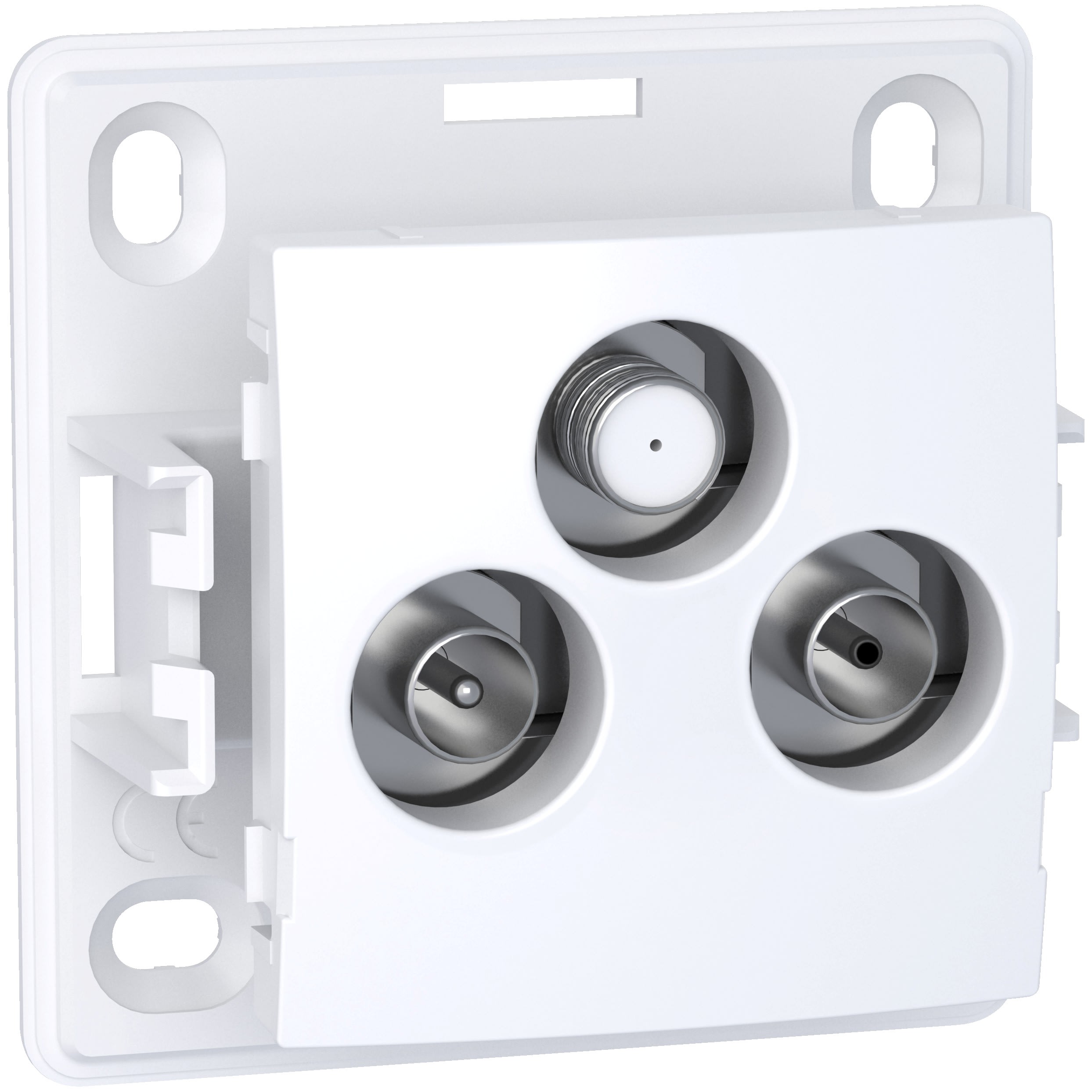 Schneider Electric - Reconditionné - Alréa- Prise TV Radio -1 entrée hertz+sat-3 sorties TV FM SAT