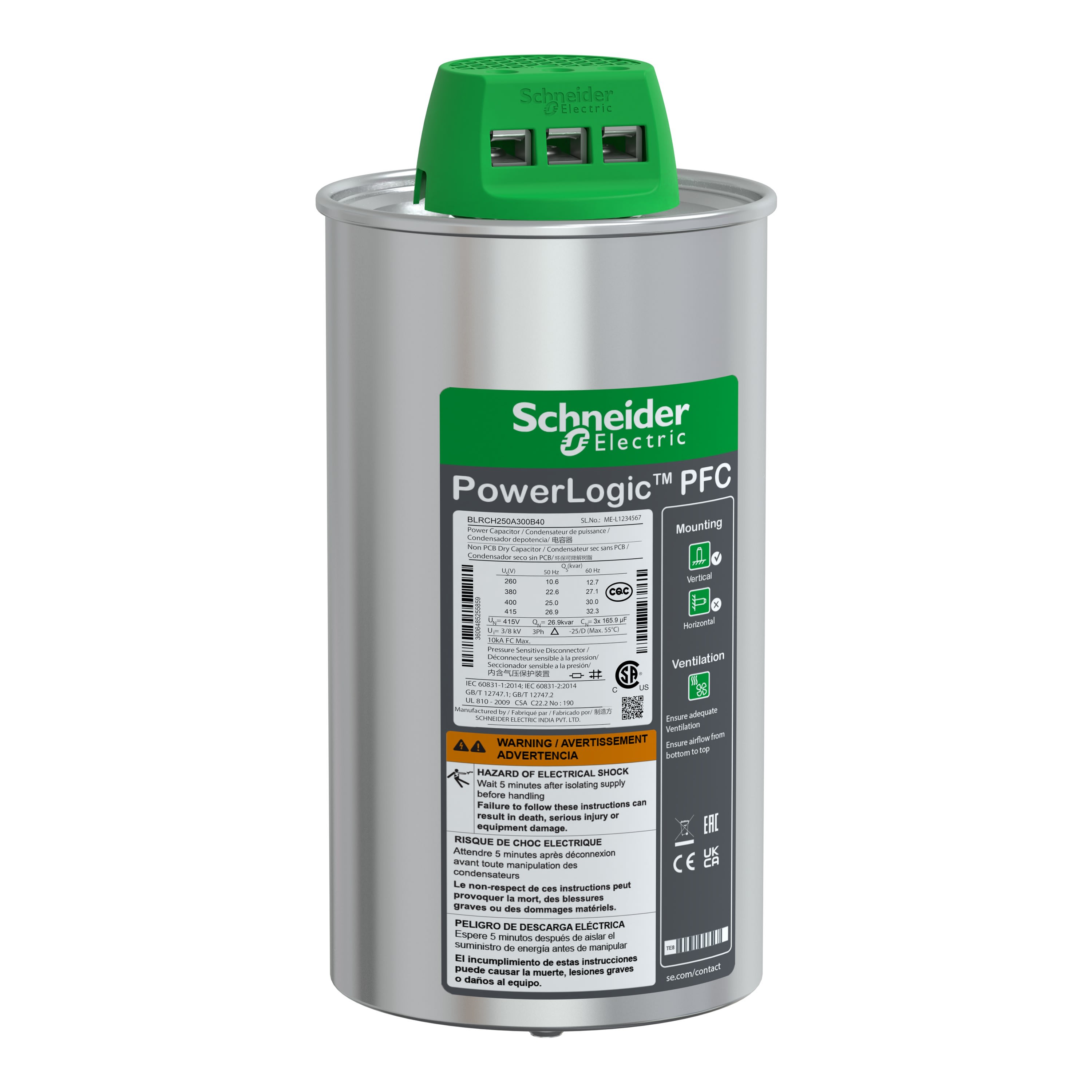 Schneider Electric - Reconditionné - VarPlusCAN condensateur HDY 25kvar 400V