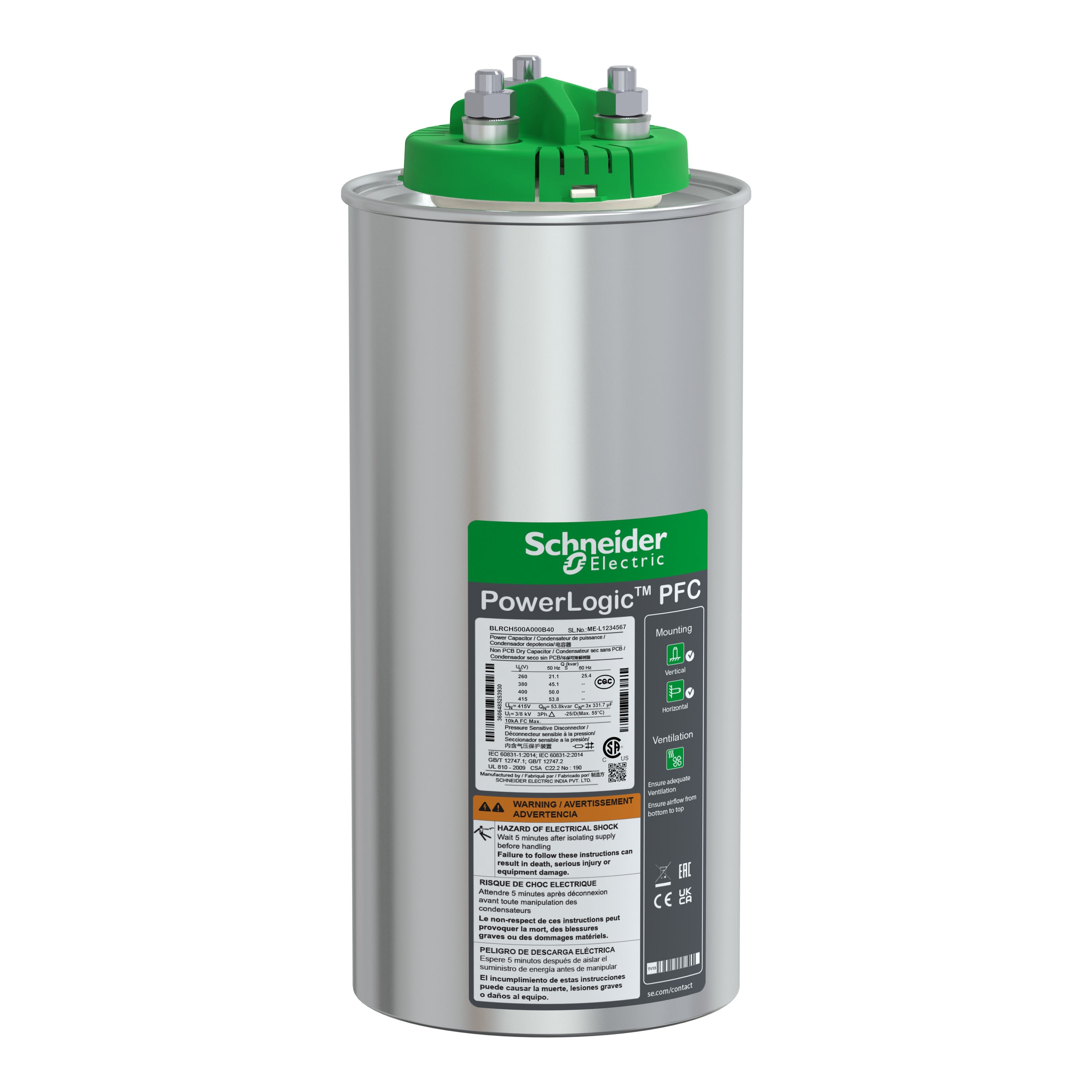 Schneider Electric - Reconditionné - VarPlusCAN condensateur HDY 50kvar 400V