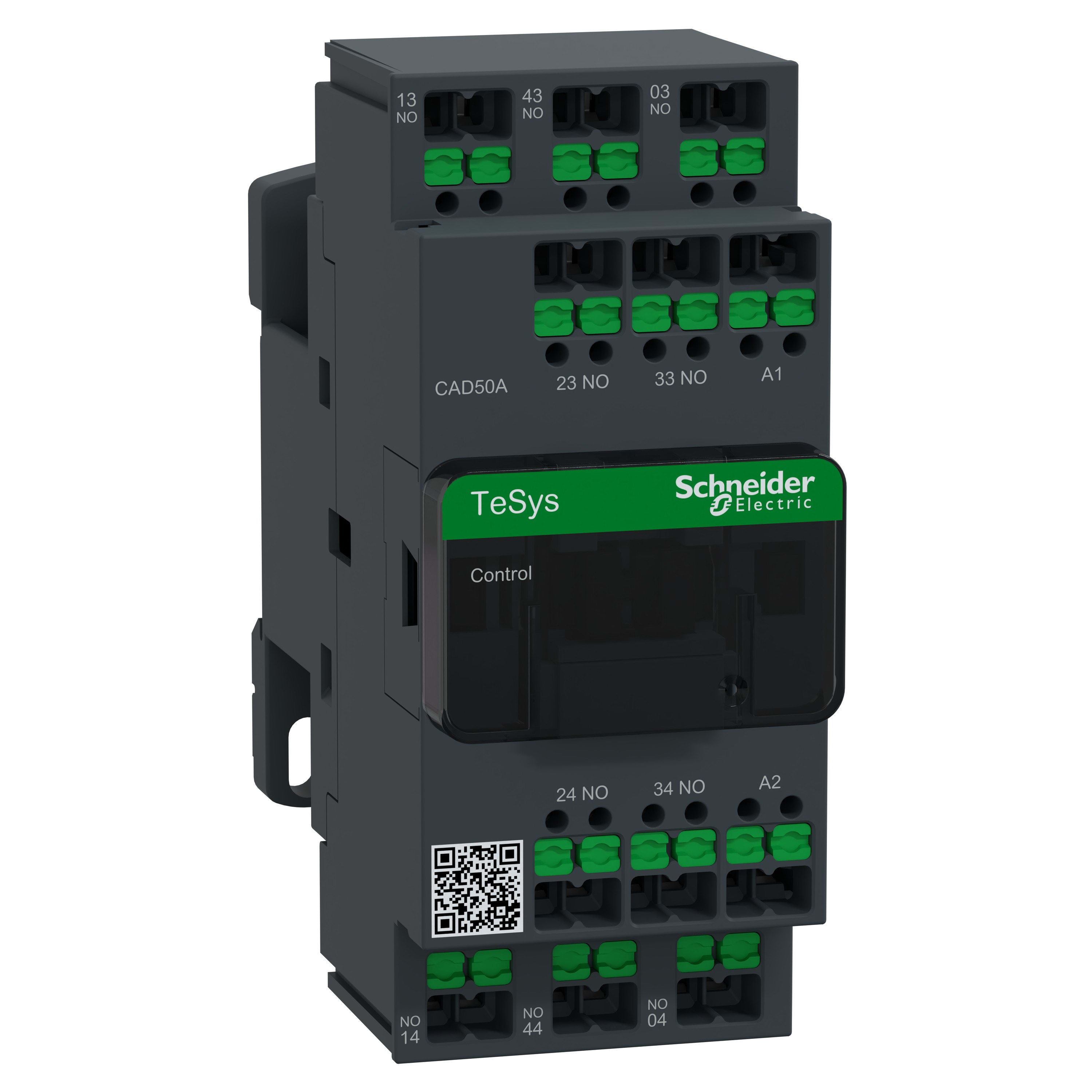 Schneider Electric - TeSys - Snap In Relais Deca 5NO 0NC 3P Bobine 12V AC Snap-in