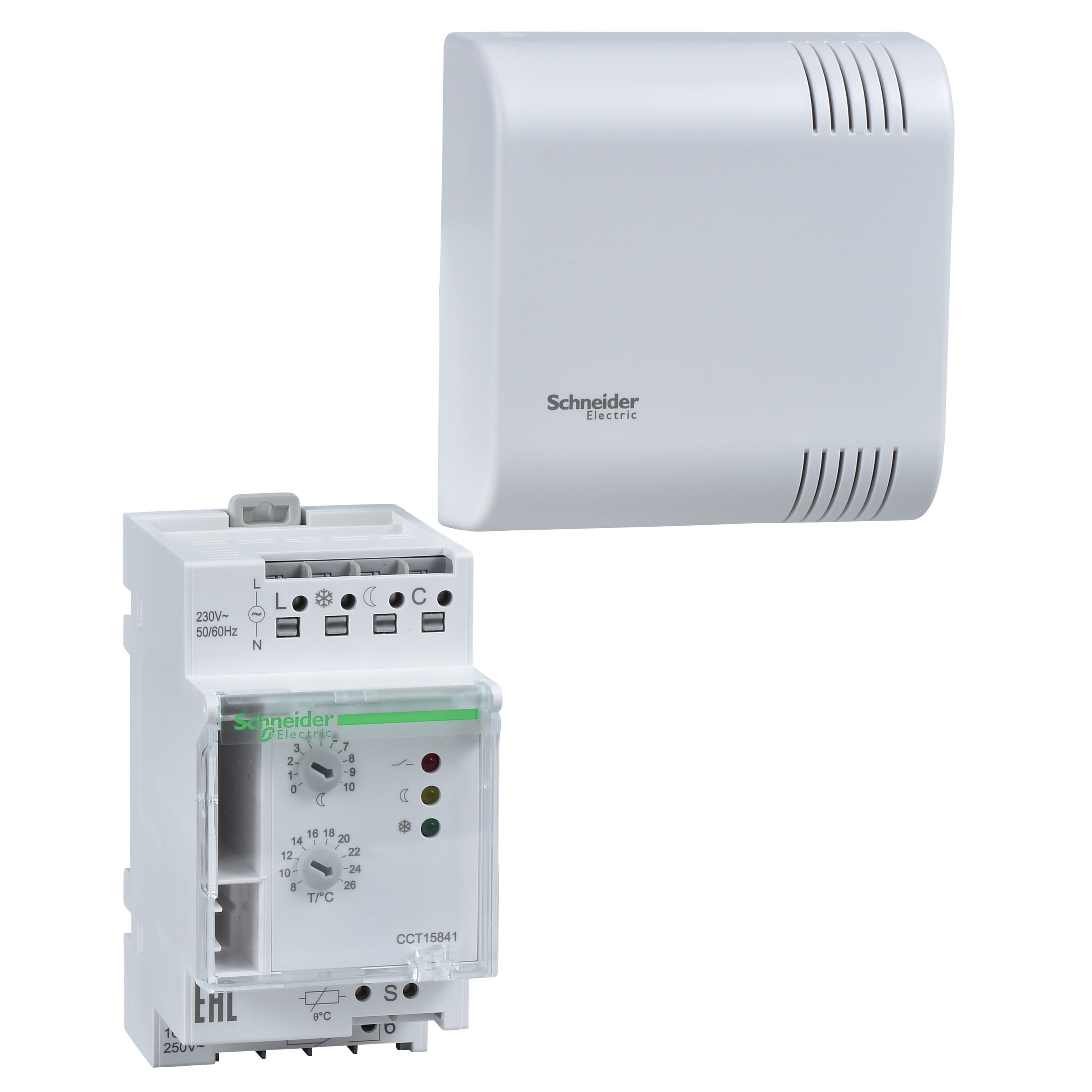 Schneider Electric - Reconditionné - Acti9 TH4 - thermostat modulaire - 1 zone - 8°C..26°C