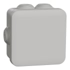 Schneider Electric - Reconditionné - Mureva Box, boite de dérivation IP55 + embouts 80x80x45, gris