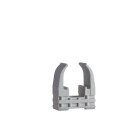 Schneider Electric - Reconditionné - Mureva FIX - Clip à tube standard pour conduits Ø20 mm - Gris