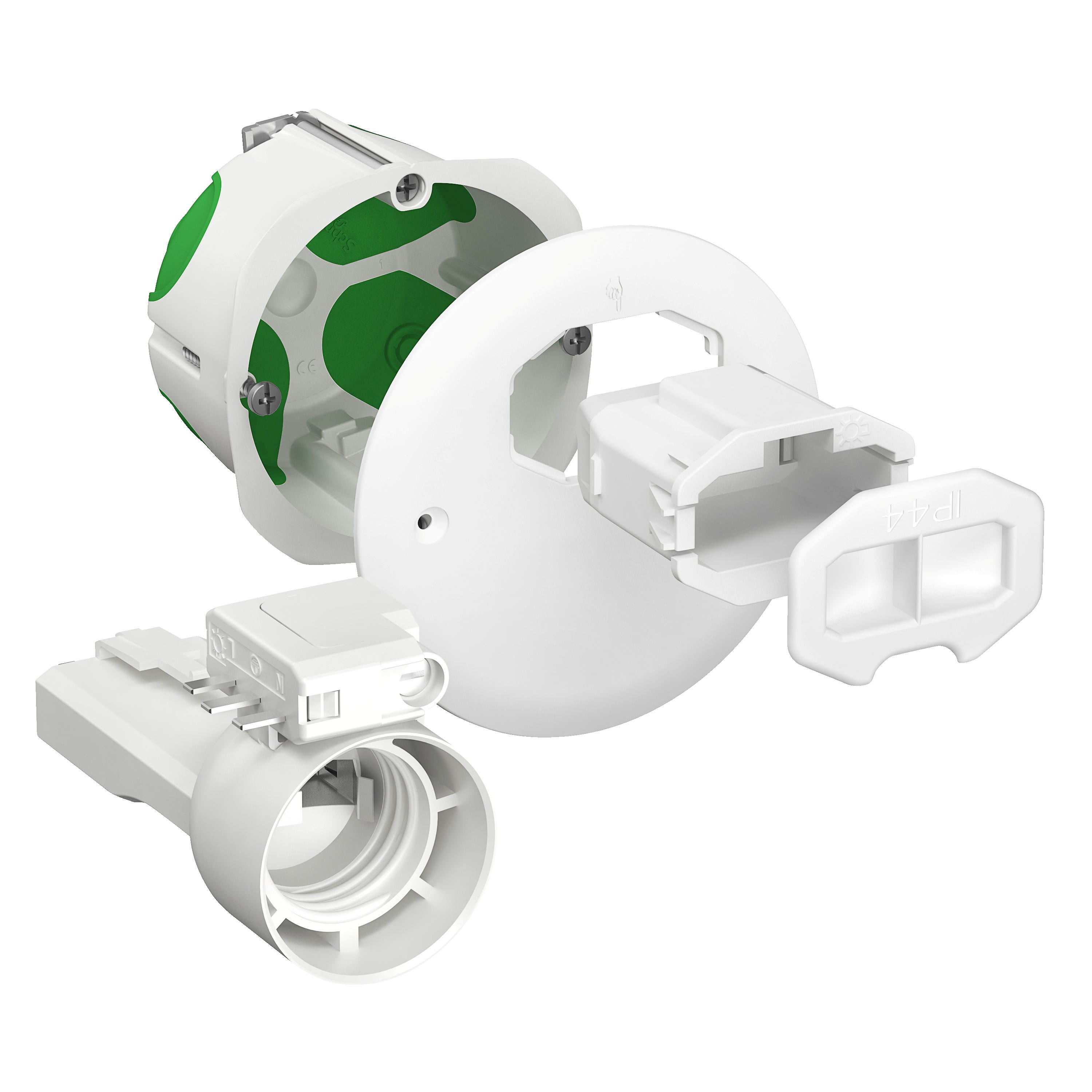 Schneider Electric - Reconditionné -Multifix Air DCL boîte applique avec couv non affl connect douil.