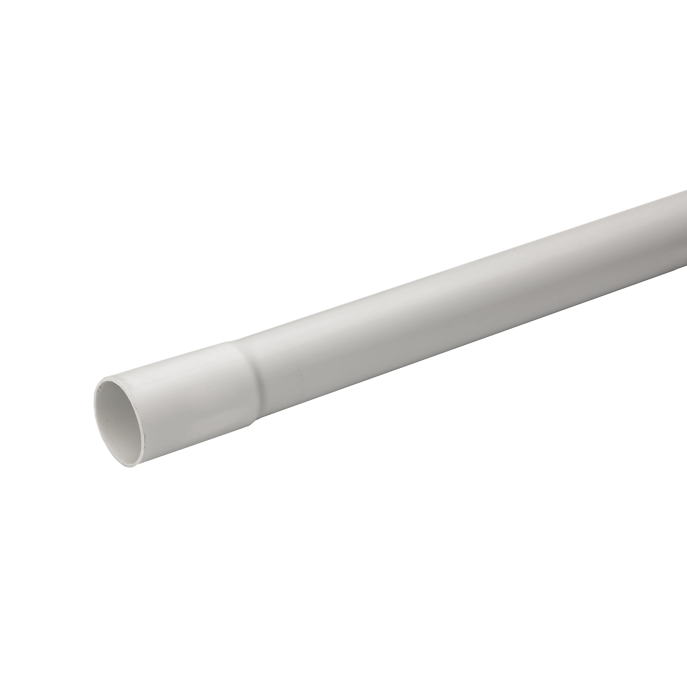 Schneider Electric - Reconditionné - Mureva Tube - conduit rigide tulipé PVC gris -Ø32mm/3m-mètre lin