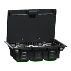 Schneider Electric - Reconditionné -Unica System+ Boîtier de sol L 3x4mod 6postes plastique IK08 IP20