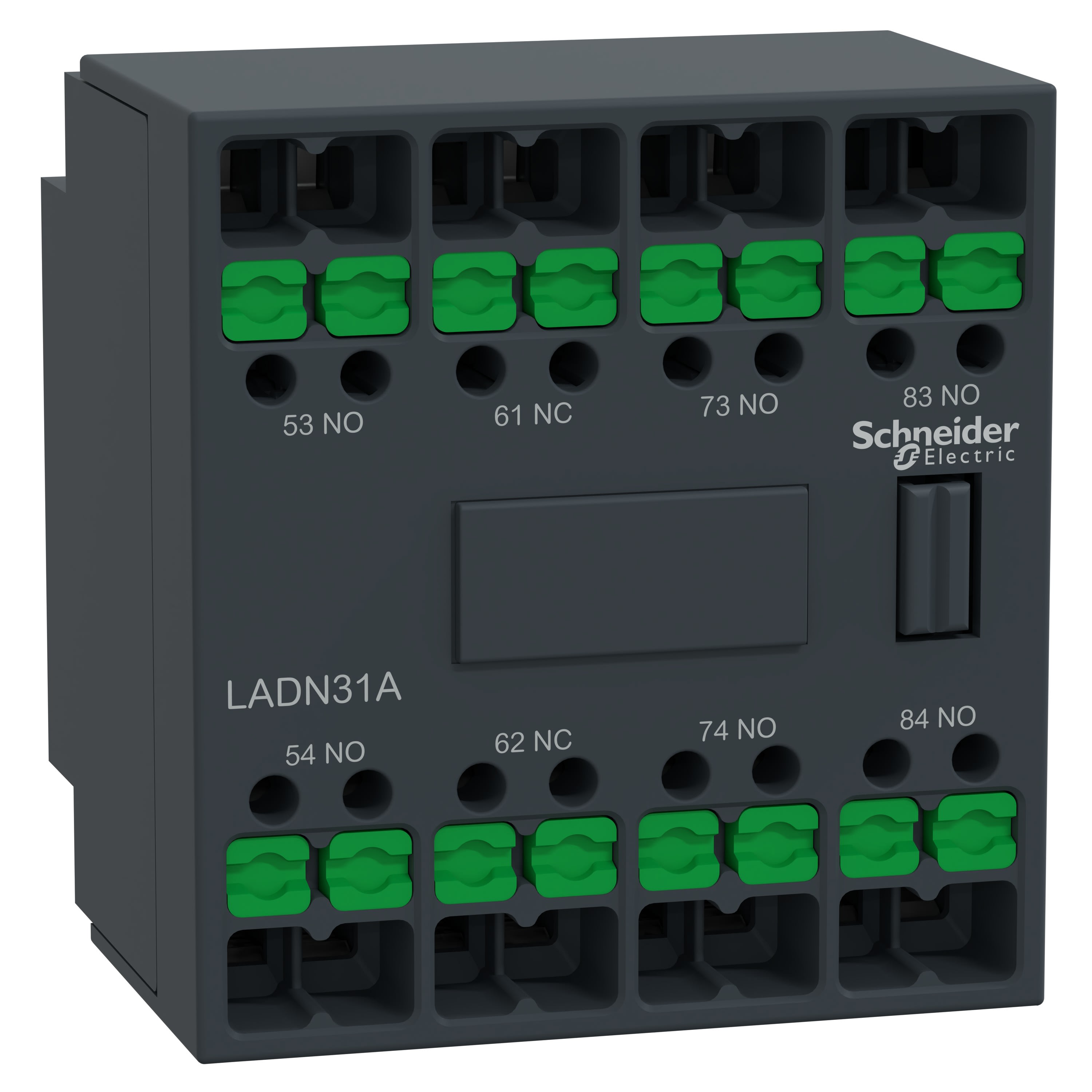 Schneider Electric - Snap-In - TeSys D - bloc contacts auxiliaires frontaux - 3F+1O - bornes Snap-In