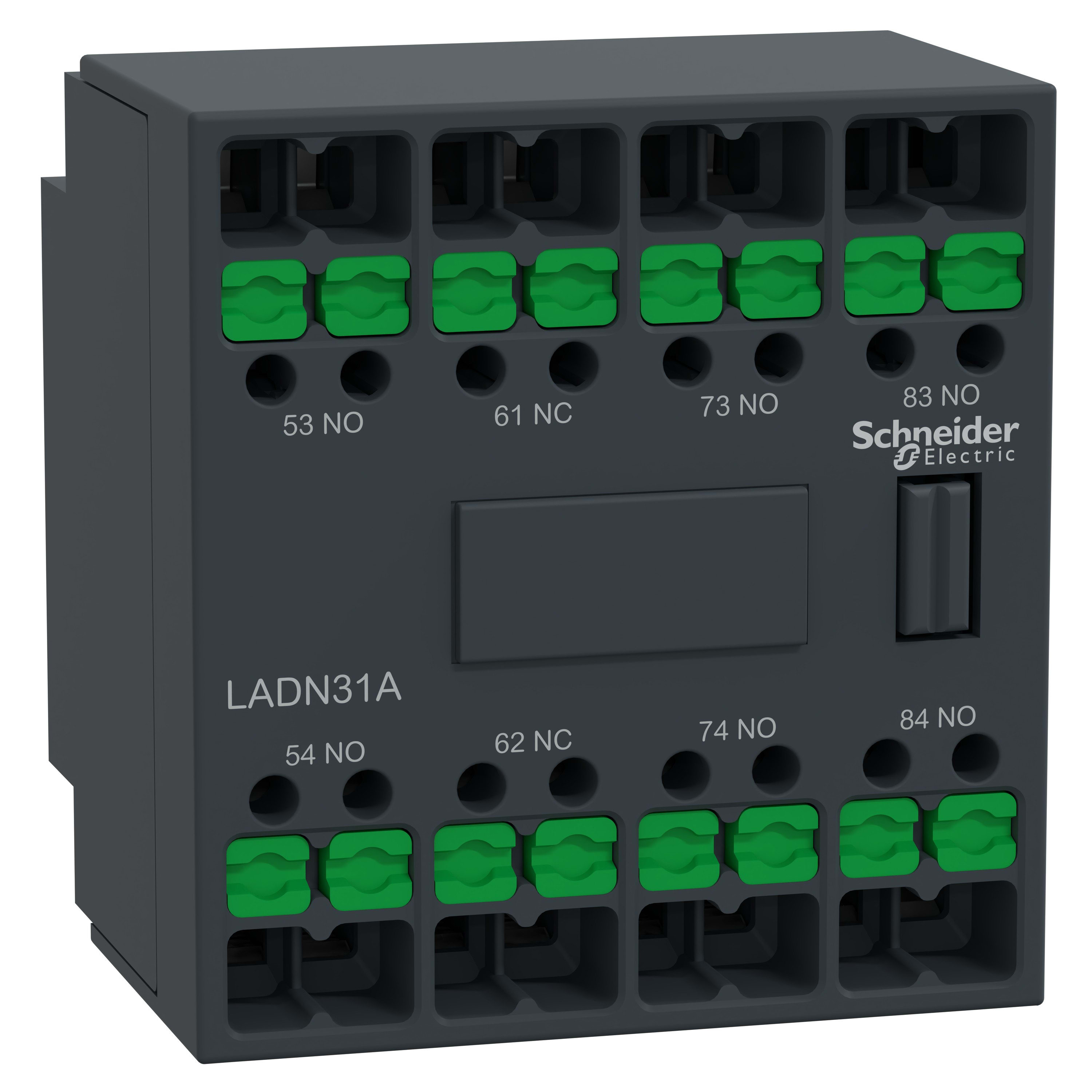 Schneider Electric - TeSys LAD - Snap In - bloc contacts auxiliaires frontaux - 3F+1O