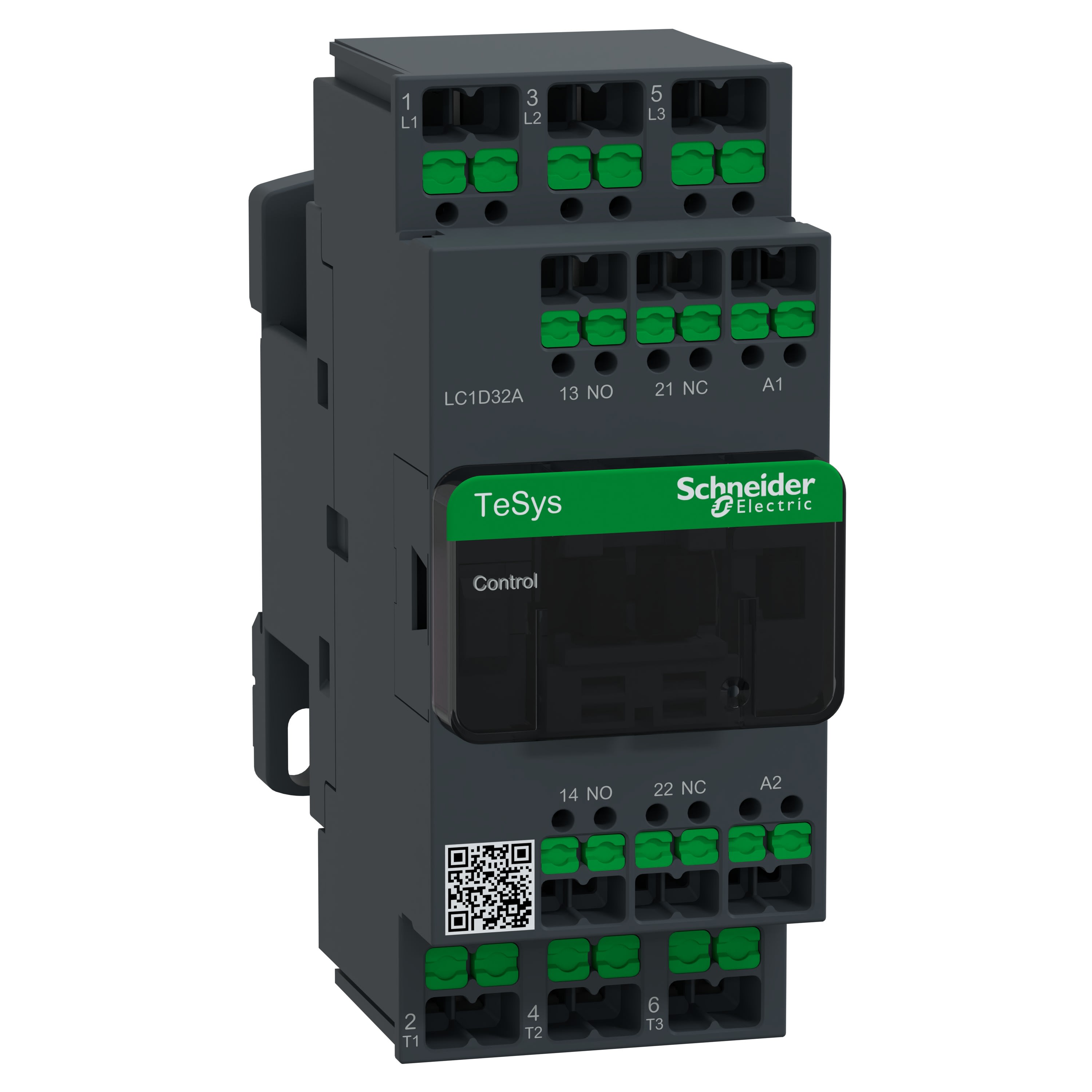 Schneider Electric - TeSys LC1D - Snap In - contacteur - 3P - AC-3 440V - 32A - bobine 230Vca