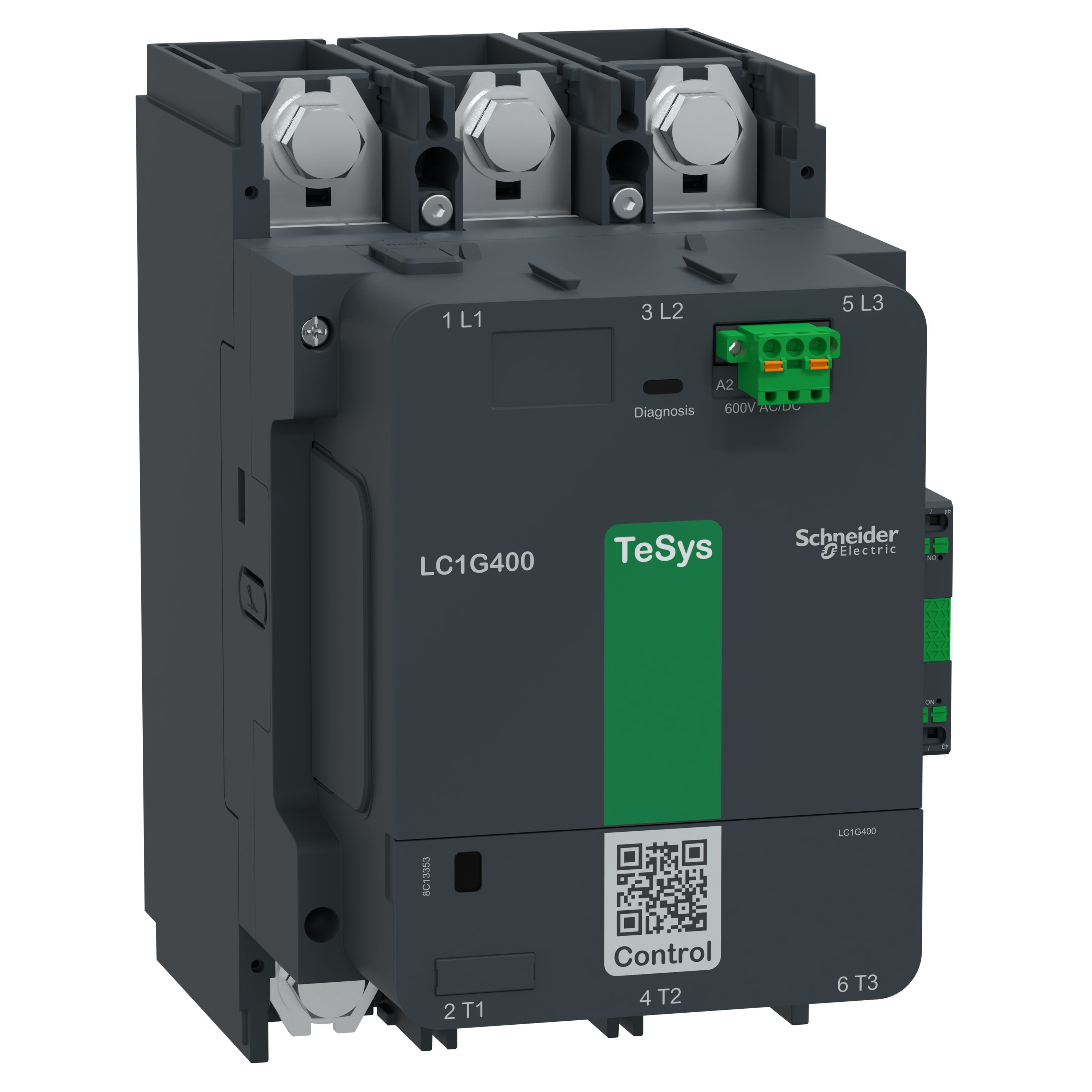 Schneider Electric - TeSys Giga, 3P(3NO), 400A, bobine AC/DC 600V, Standard