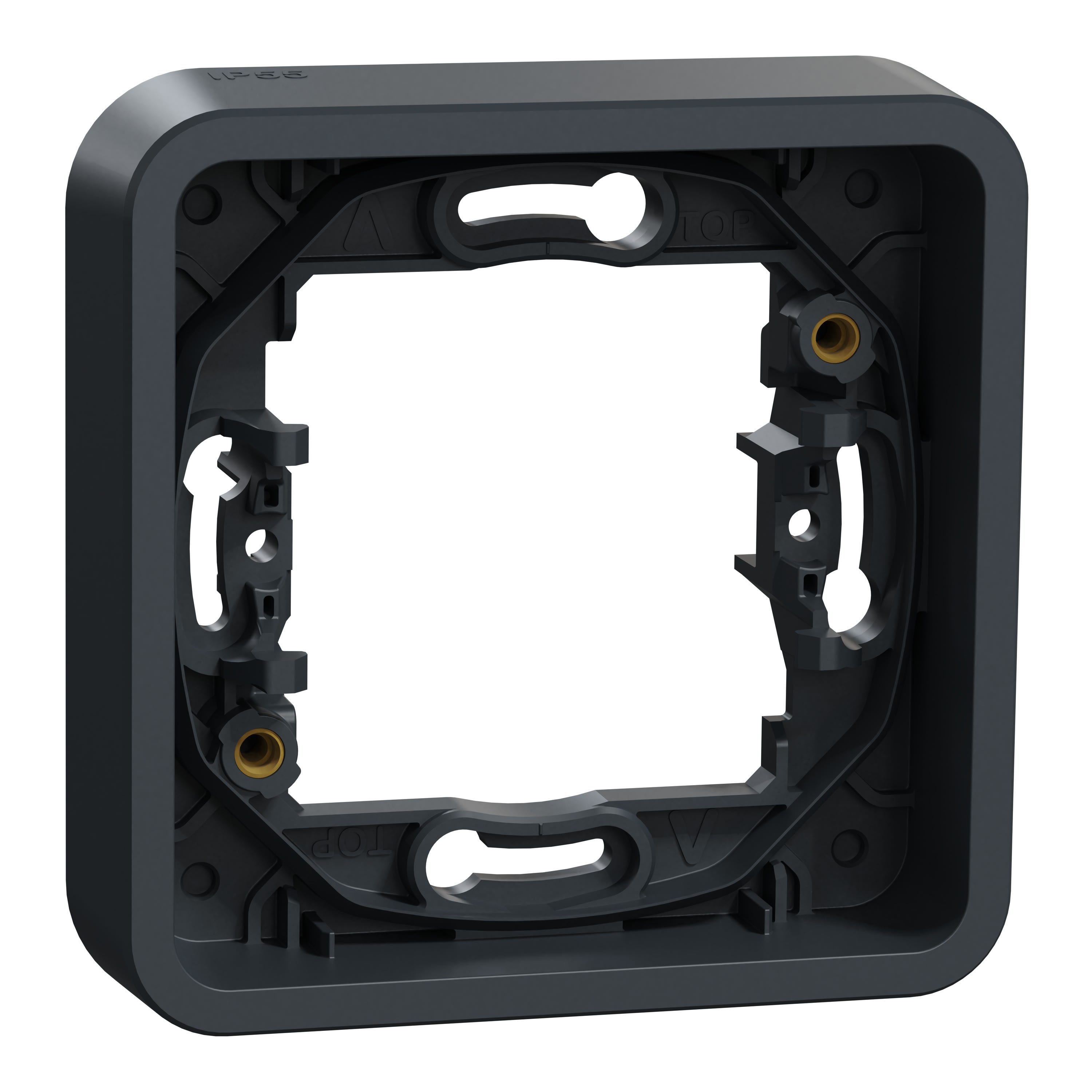 Schneider Electric - Reconditionné - Mureva Styl - Cadre 1 poste - encastré - IP55 - IK08 - gris