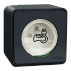 Schneider Electric - Reconditionné - Mureva Styl - Prise 2P+T renfor VE - IP55 IK08 - saillie-gris