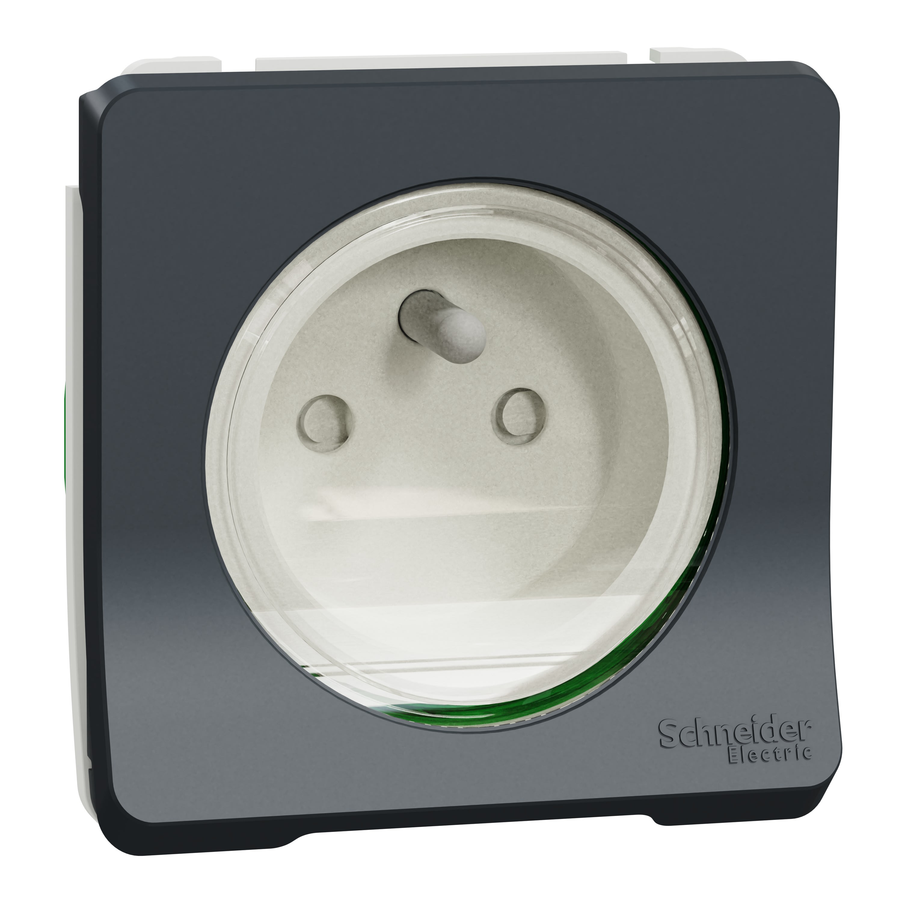 Schneider Electric - Reconditionné - Mureva Styl - Prise de courant 2P+T - compo. IP55 IK08 auto gris