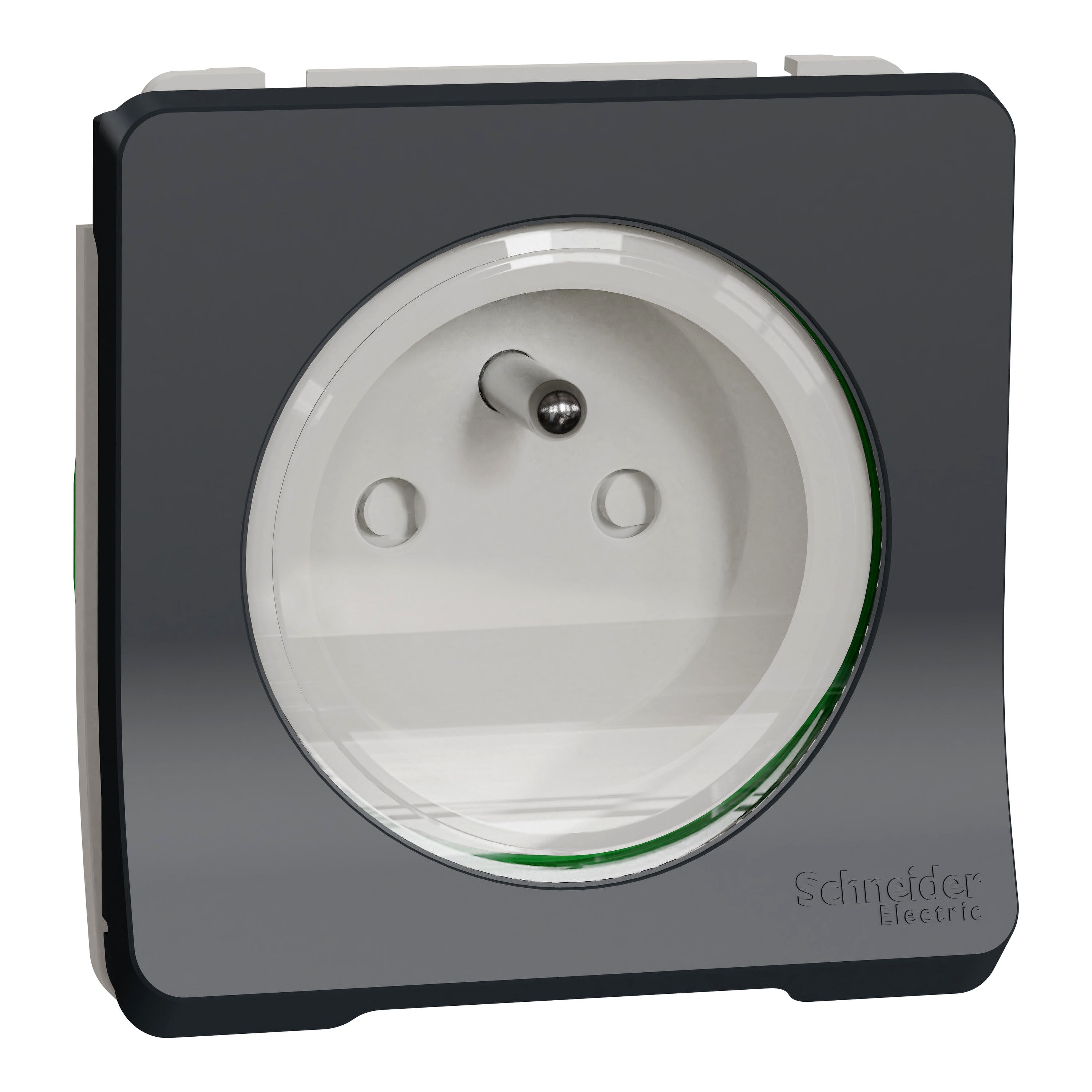 Schneider Electric - Reconditionné - Mureva Styl - Prise de courant 2P+T à vis compos. IP55 IK08 gris