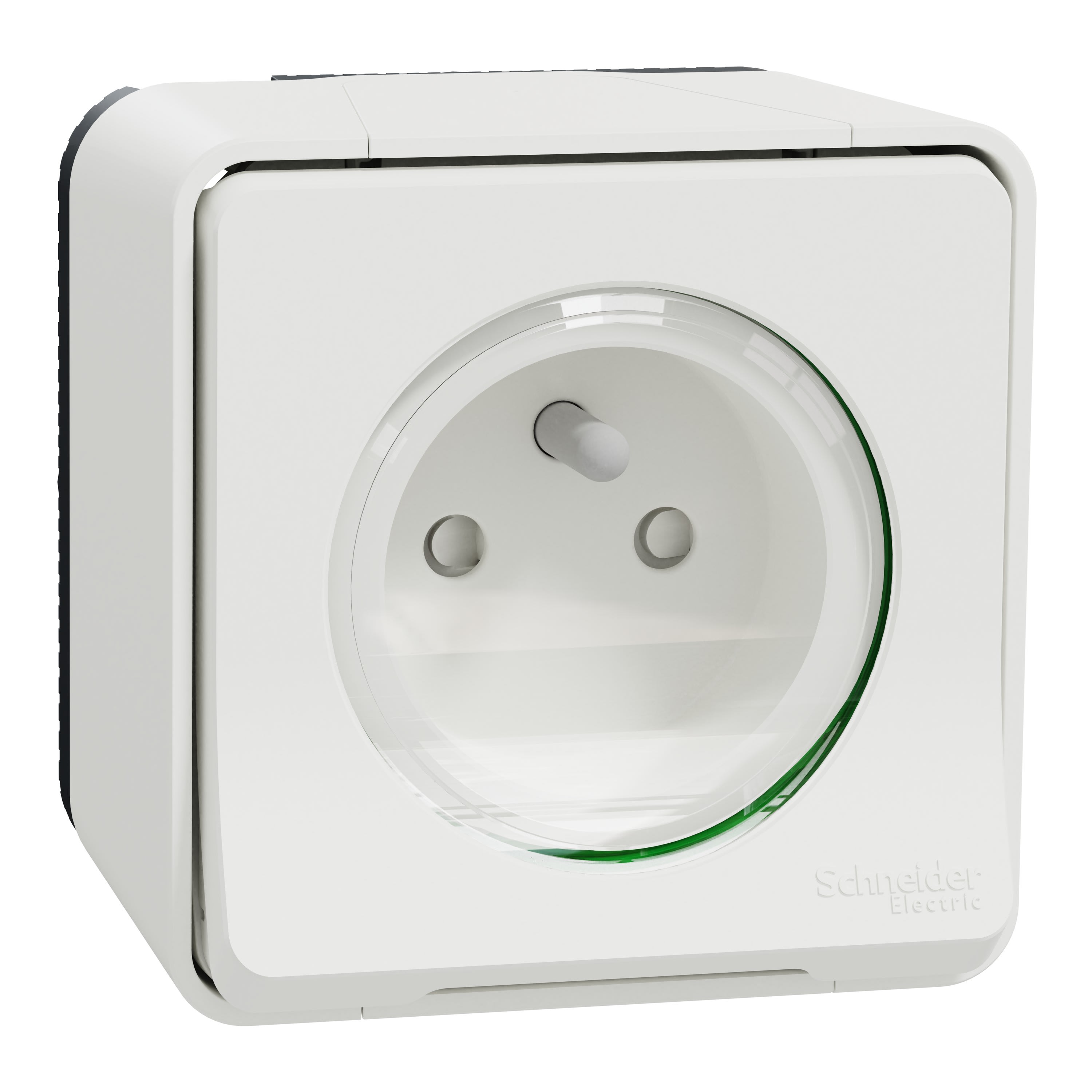 Schneider Electric - Reconditionné - Mureva Styl - Prise 2P+T - saillie - IP55 IK08 - auto - blanc