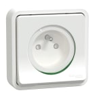 Schneider Electric - Reconditionné - Mureva Styl - Prise 2P+T - encast- IP55 IK08 -conn auto-blanc