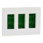 Schneider Electric - Reconditionné - Unica - poste de travail- encast.- complet -3col de 4mod - Blanc