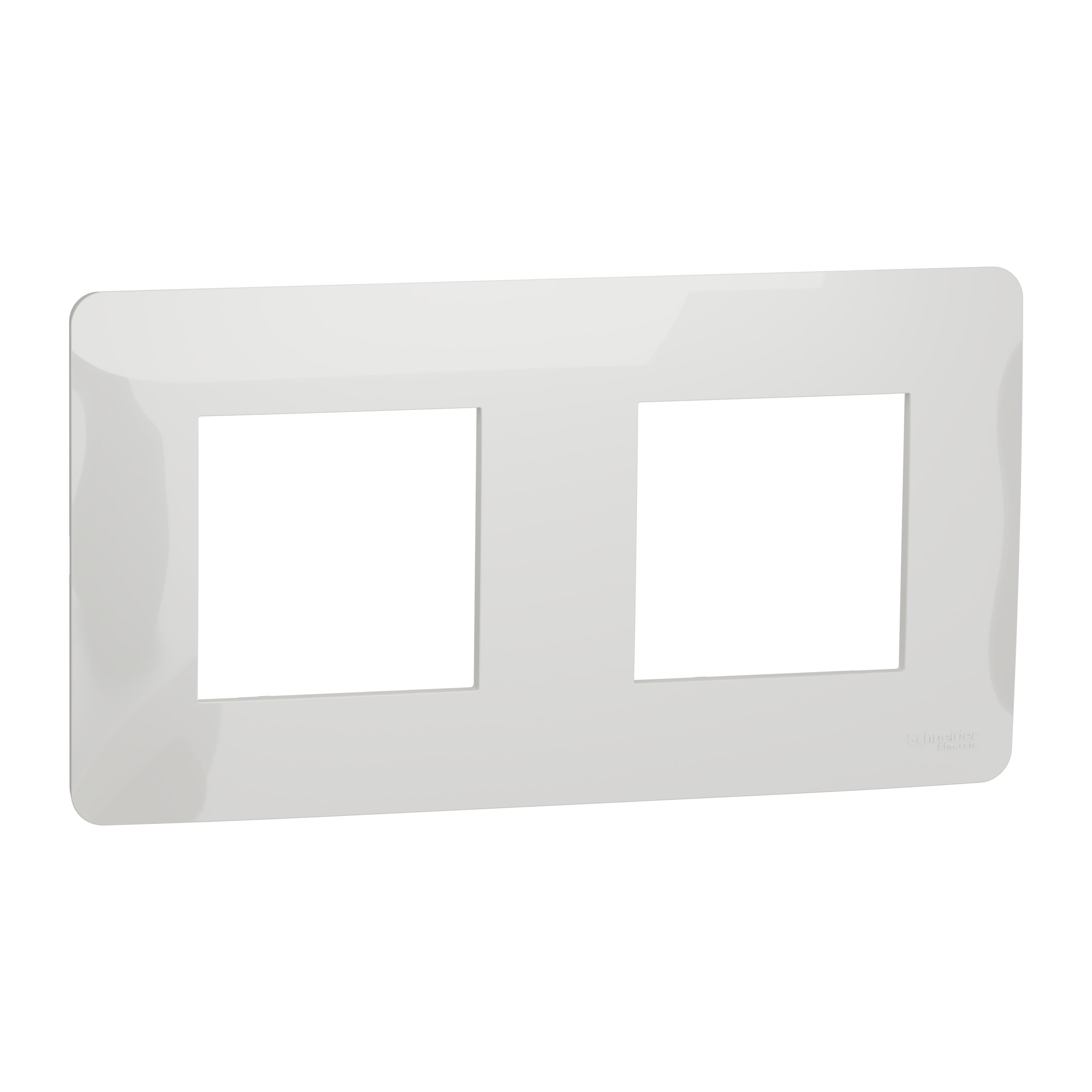 Schneider Electric - Reconditionné - Unica Studio - plaque de finition - Blanc - 2 postes