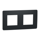 Schneider Electric - Reconditionné - Unica Studio - plaque de finition - Anthracite - 2 postes