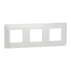 Schneider Electric - Reconditionné - Unica Studio - plaque de finition - Blanc - 3 postes