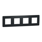 Schneider Electric - Reconditionné - Unica Studio - plaque de finition - Anthracite - 4 postes