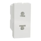 Schneider Electric - Reconditionné - Unica - prise euroamericaine - 2P - 1 mod - Blanc - méca seul