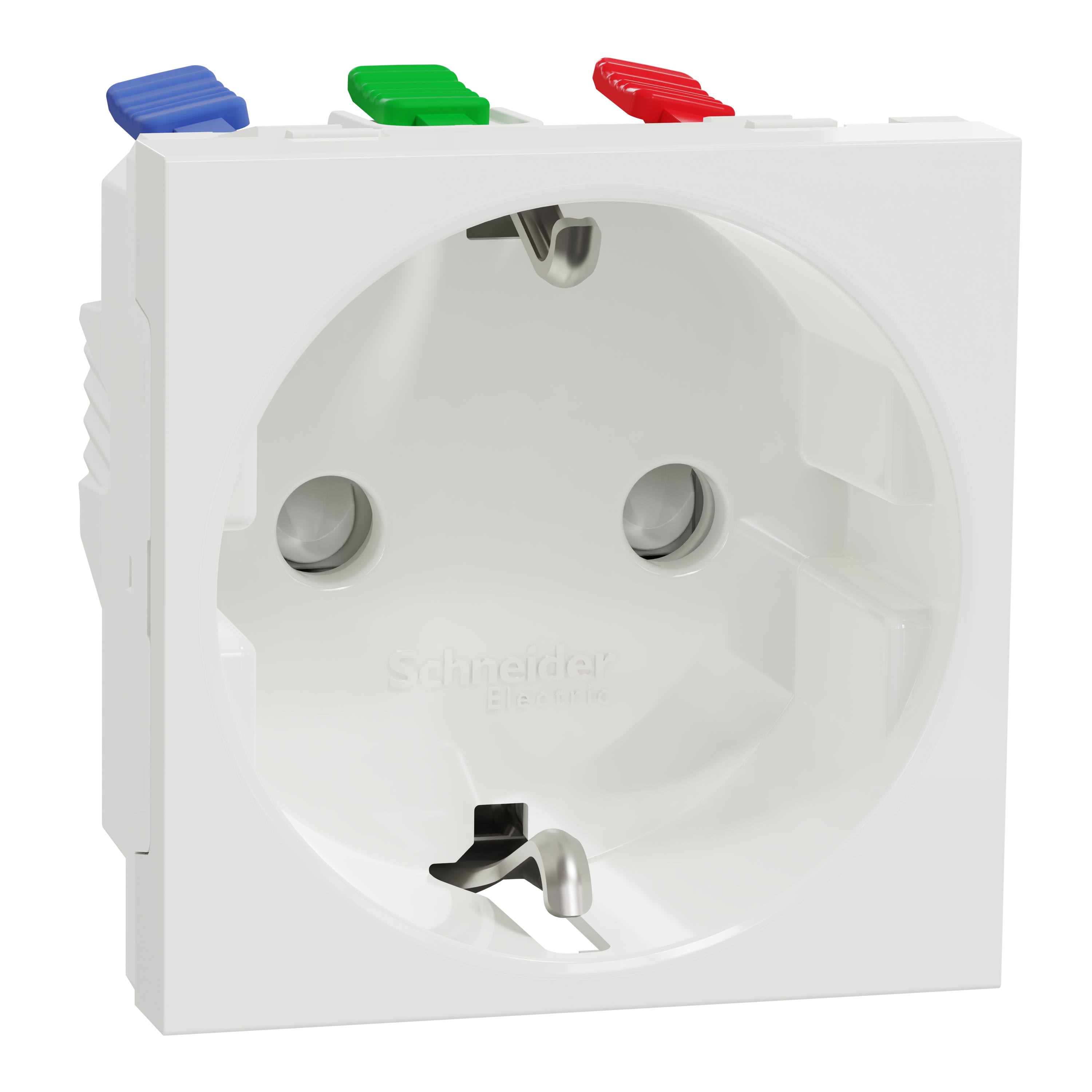 Schneider Electric - Reconditionné - Unica - prise 2P+T - DE - connexion rapide - Blanc - méca seul