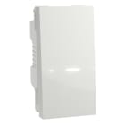 Schneider Electric - Reconditionné - Unica - bou-pouss NO - 10A - connex rapide - 1 mod - Blanc -méca
