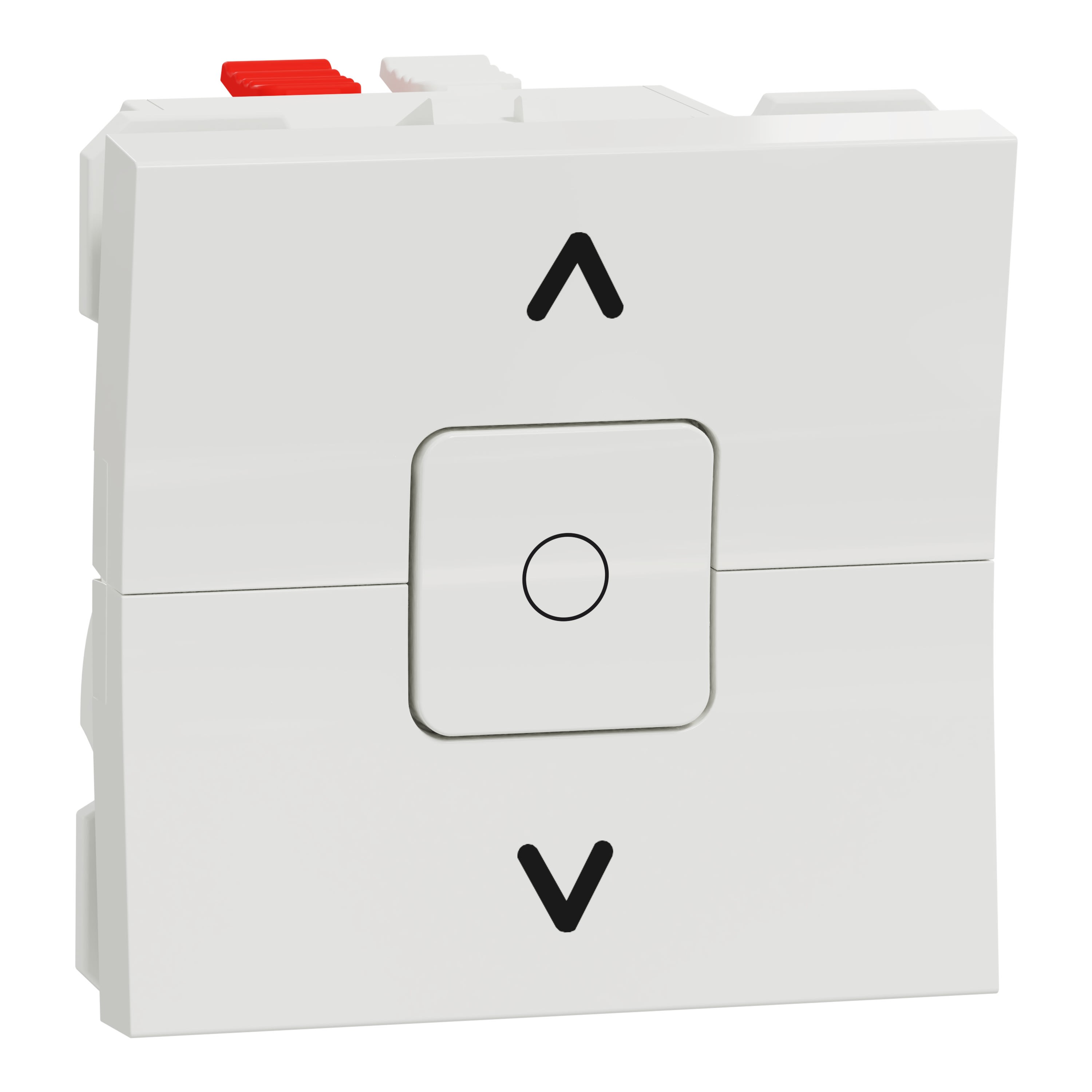 Schneider Electric - Reconditionné - Unica- interrup. volet-roulant 3 touches 6A 2mod -Blc- méca seul