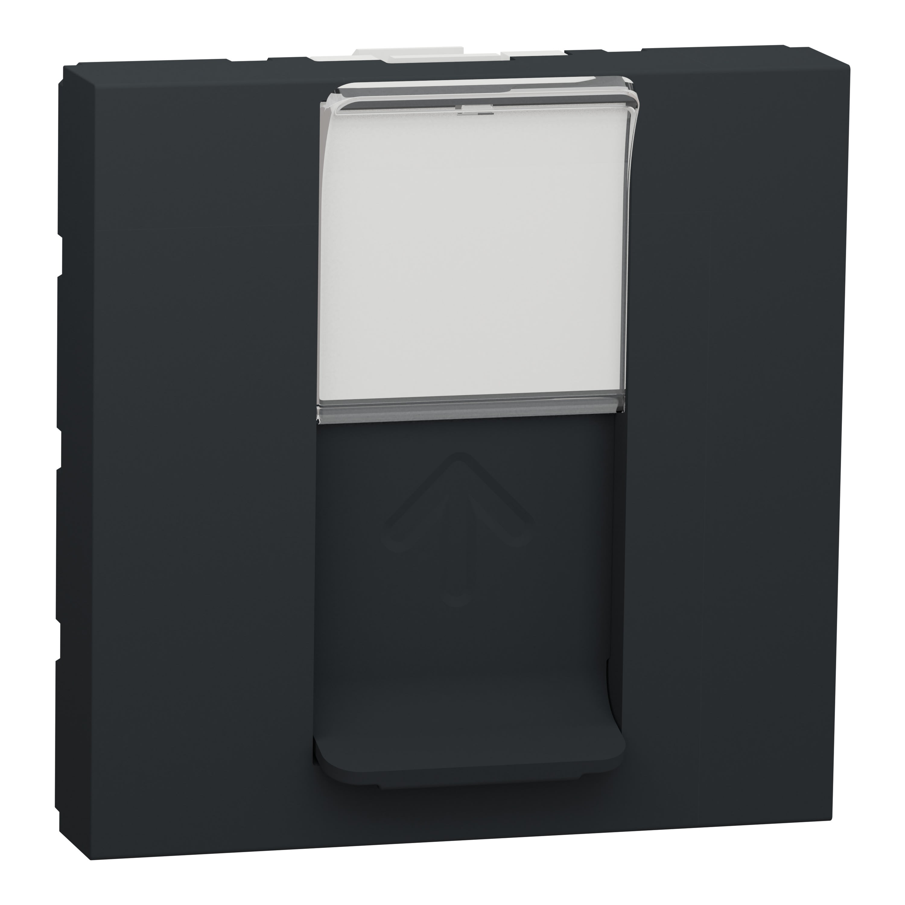 Schneider Electric - Reconditionné - Unica - prise RJ45 simple cat 6 STP -2mod - Anthracite méca seul