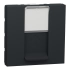 Schneider Electric - Reconditionné - Unica - prise RJ45 simple cat 6 FTP -2mod- Anthracite- méca seul