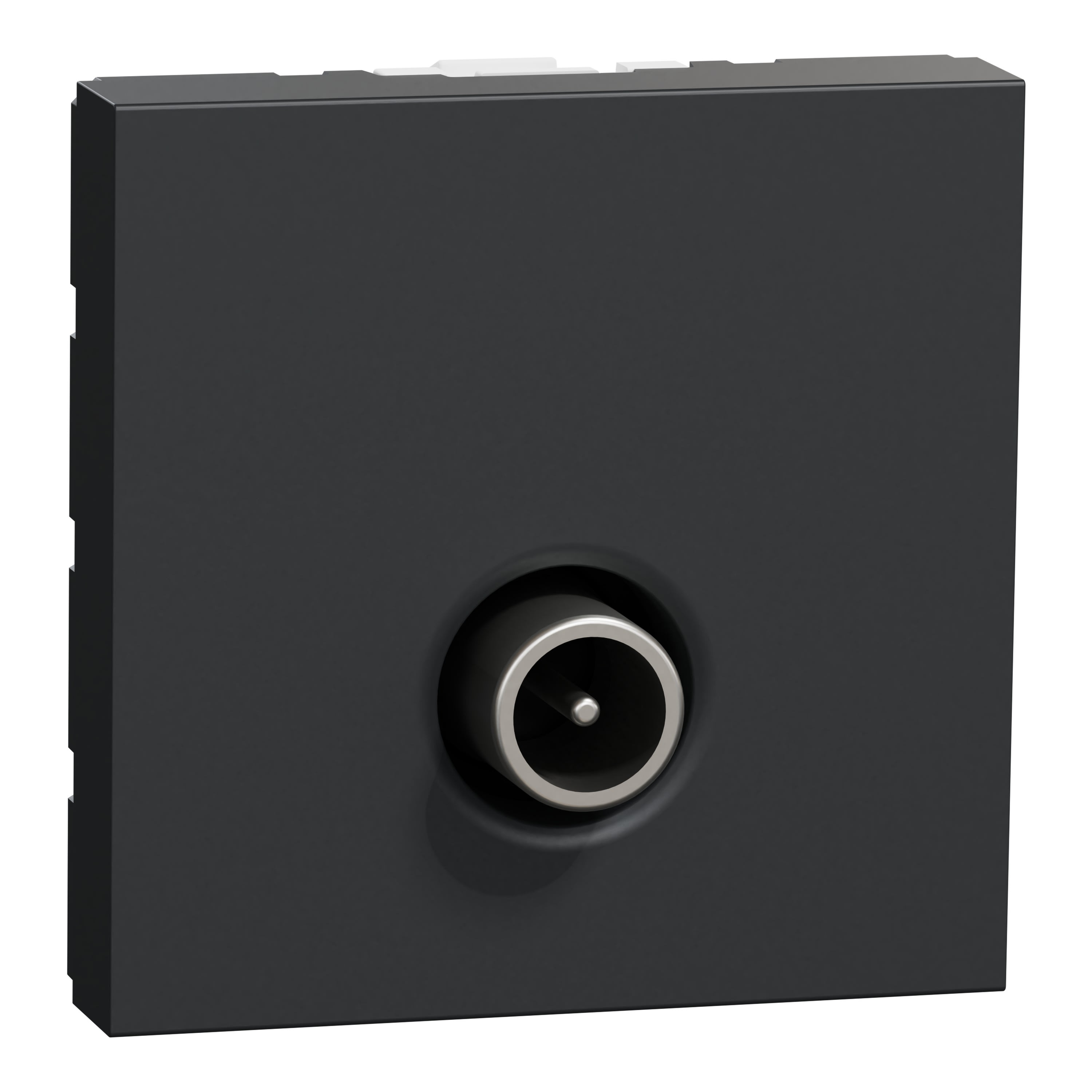 Schneider Electric - Reconditionné - Unica - prise TV mâle- individuel - 2 mod Anthracite - méca seul
