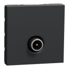 Schneider Electric - Reconditionné - Unica - prise TV mâle- individuel - 2 mod Anthracite - méca seul