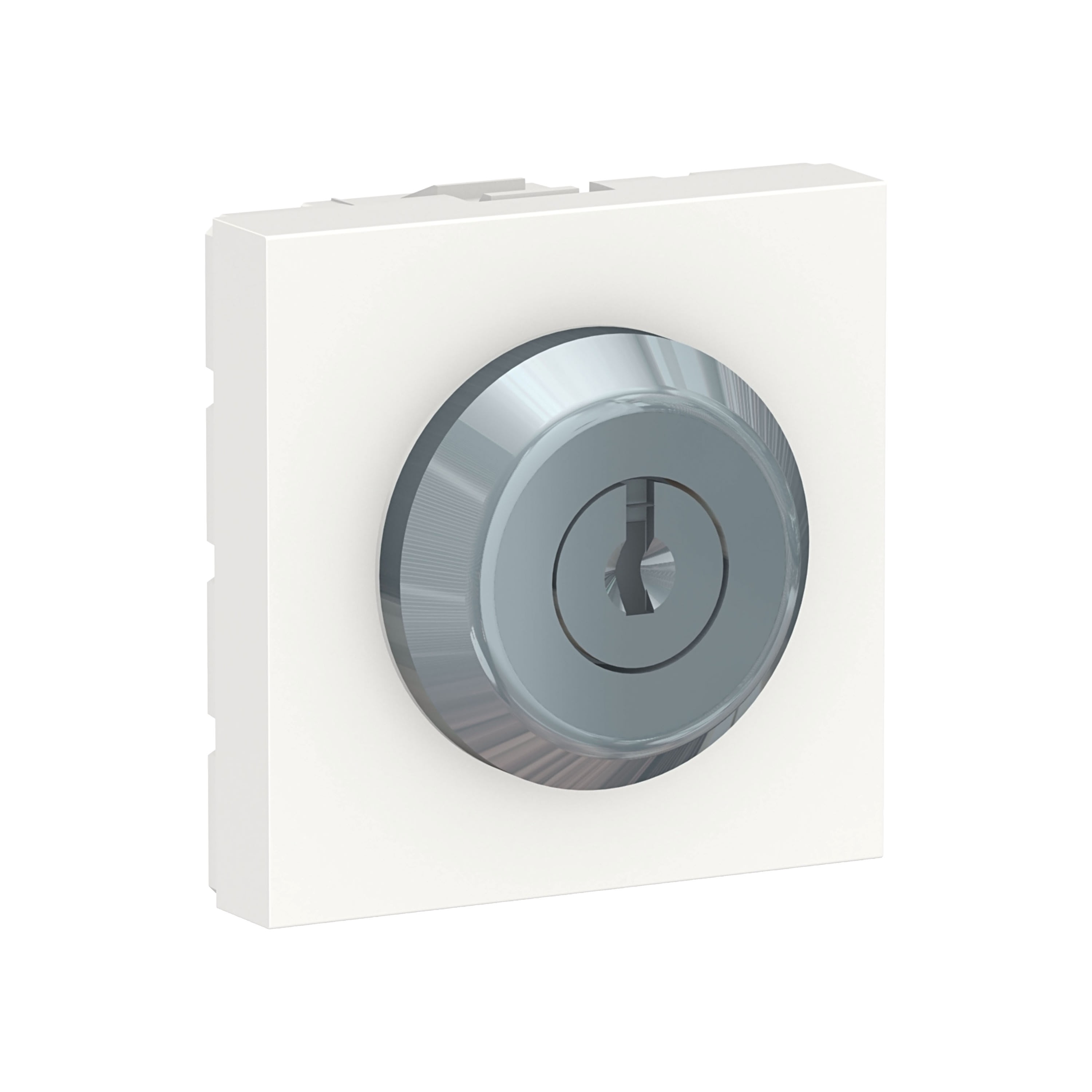 Schneider Electric - Reconditionné - Unica - interrupteur à clé 3 positions 16A -2mod Blc - méca seul