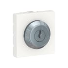 Schneider Electric - Reconditionné - Unica - interrupteur à clé 3 positions 16A -2mod Blc - méca seul