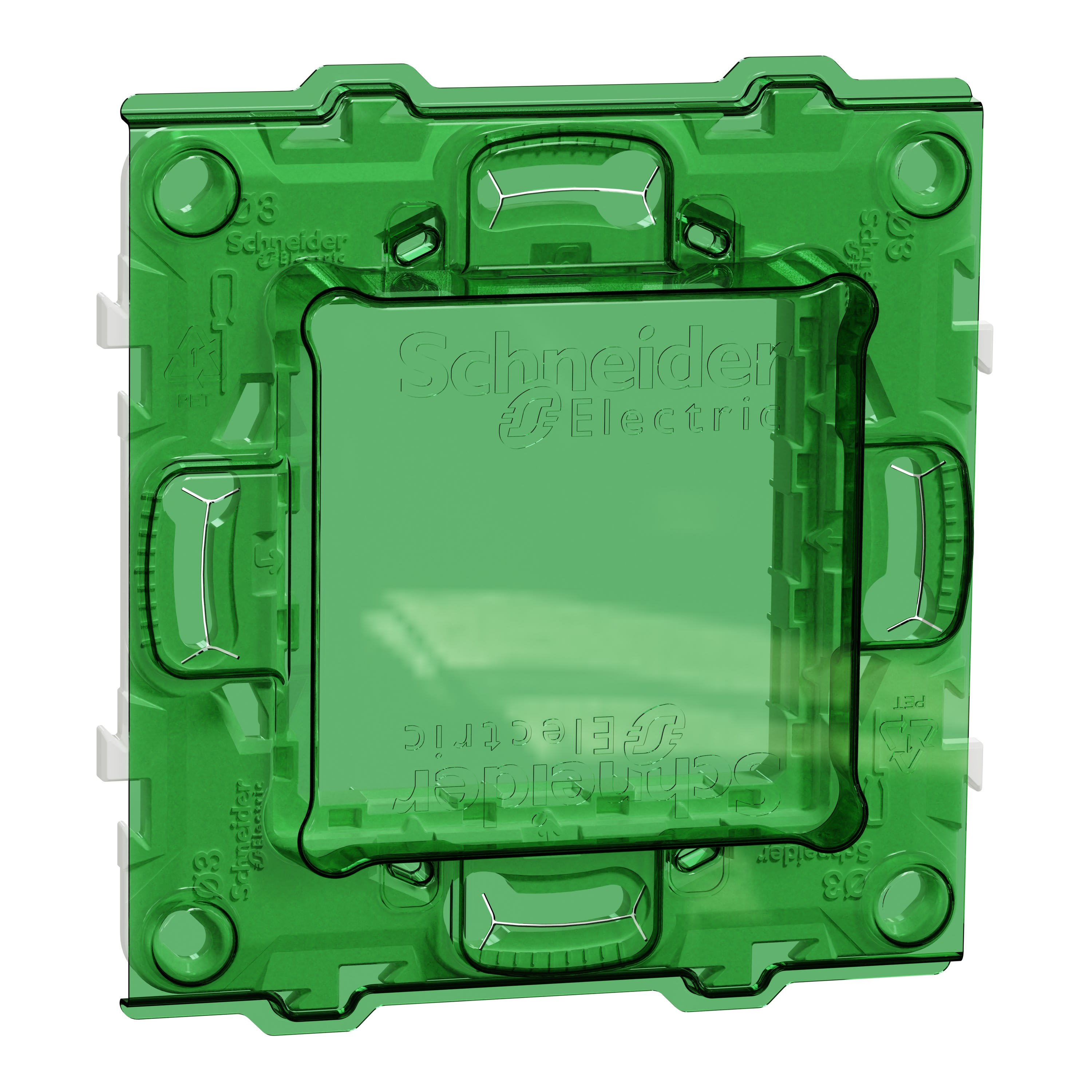 Schneider Electric - Reconditionné -Unica -support de fixation 2mod +protection de chantier-plastique
