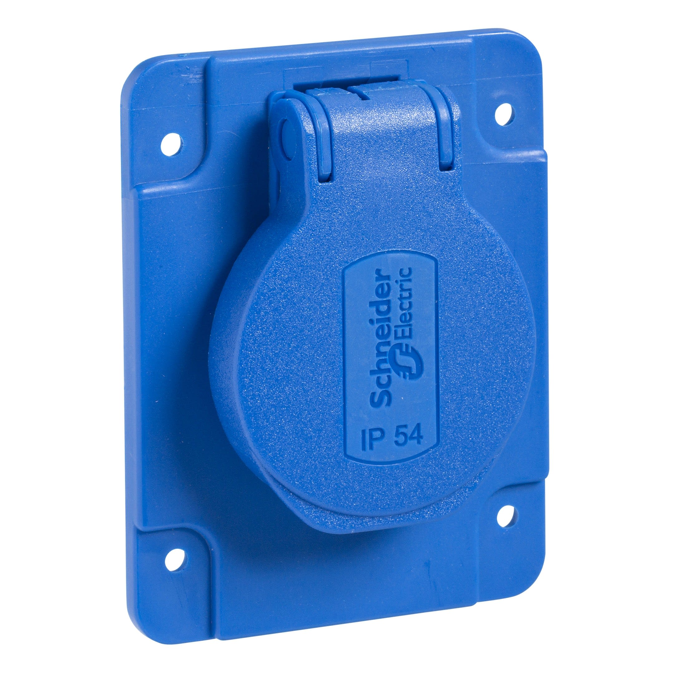 Schneider Electric - Reconditionné - Mureva - socle prise Schuko 65x85mm - 2P+T 10-16A IP54 - bleu