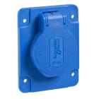 Schneider Electric - Reconditionné - Mureva - socle prise Schuko 65x85mm - 2P+T 10-16A IP54 - bleu