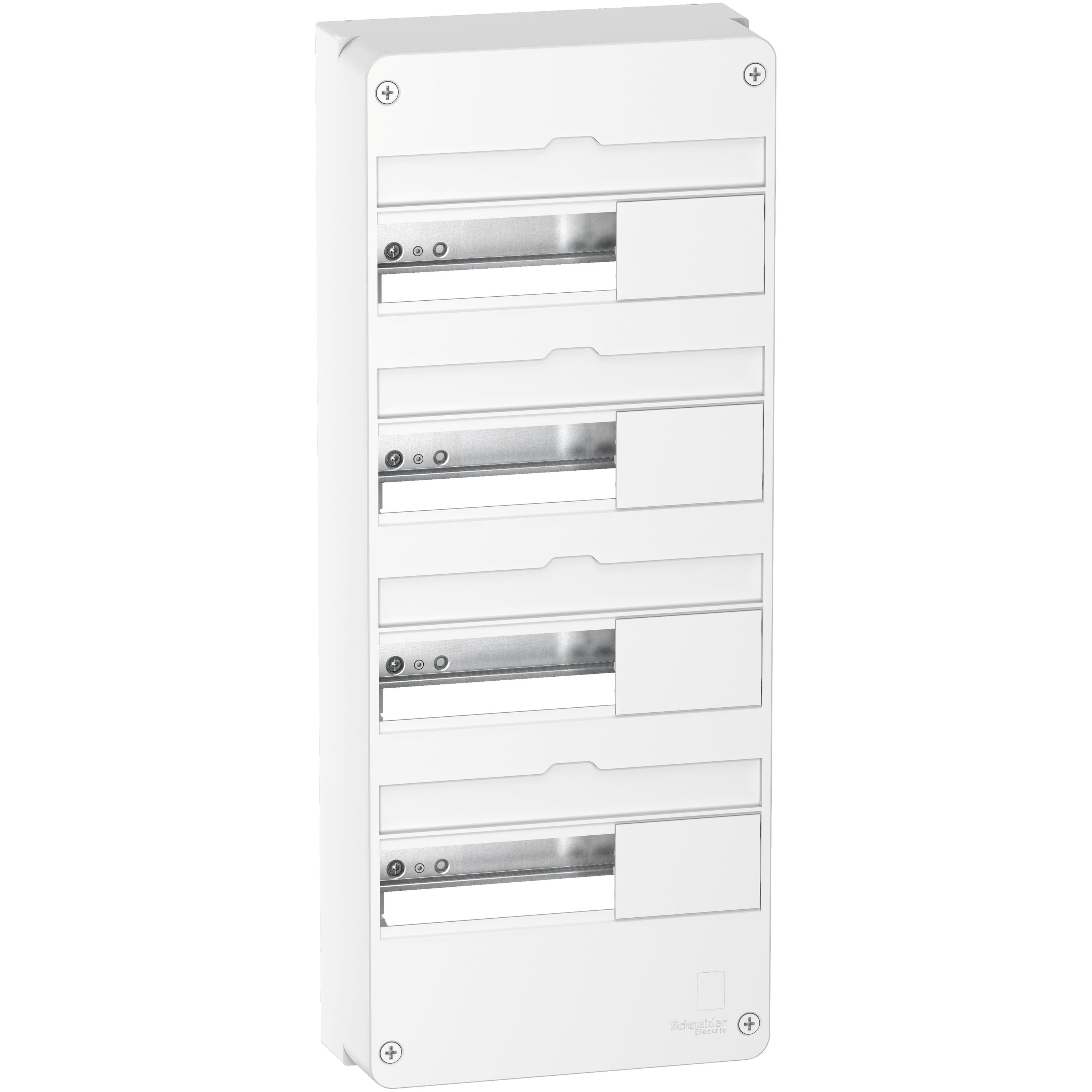 Schneider Electric - Reconditionné - Resi9 - Coffret en saillie Blanc - 4 rangées de 13 modules